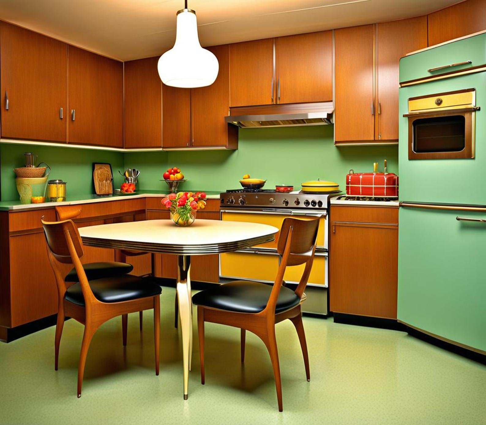 1960s kitchen table and chairs