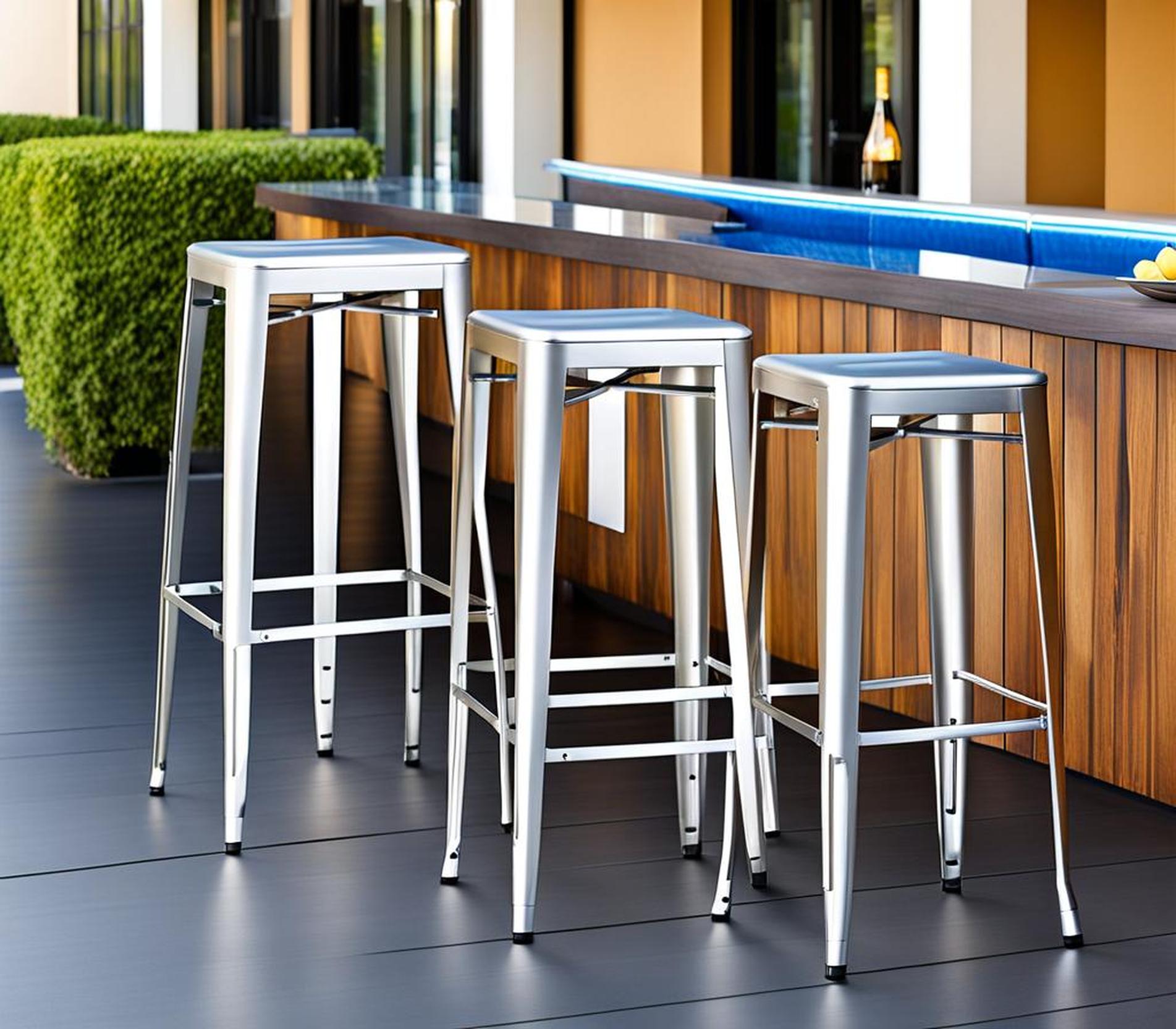 Relax Outdoors Year-Round with Durable Aluminum Bar Stools