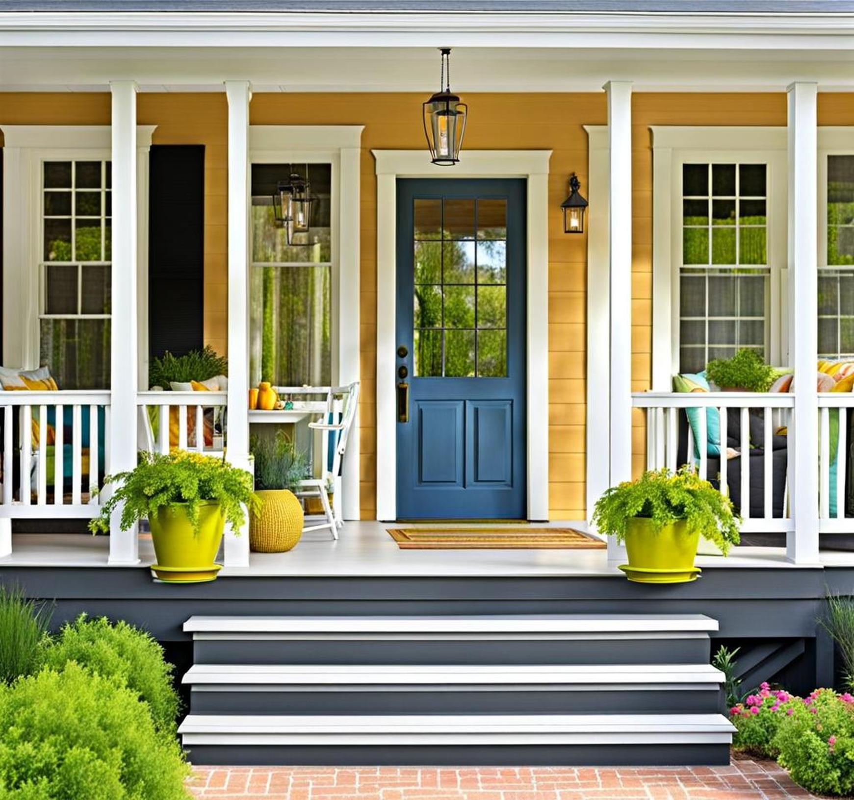 painted front porch ideas