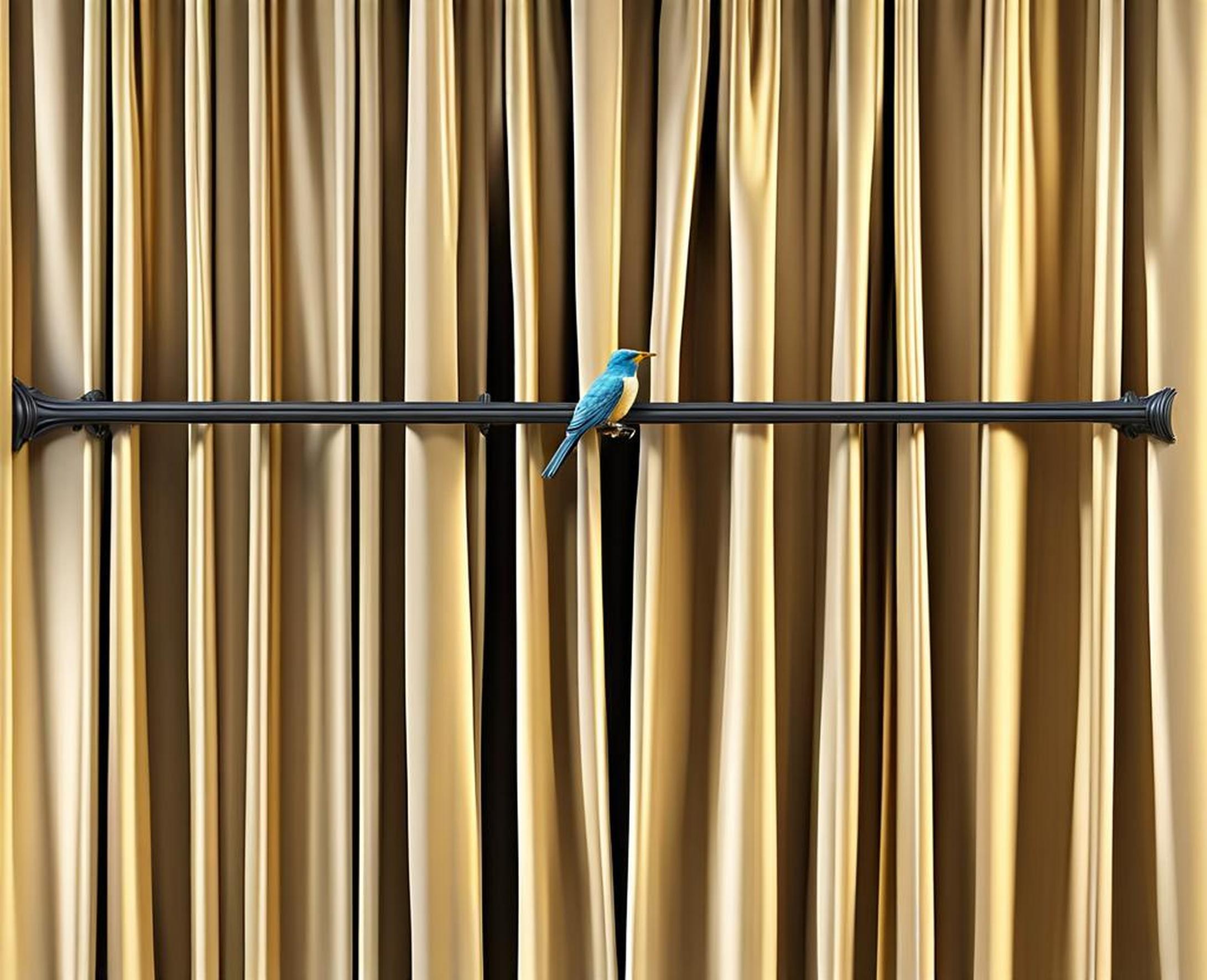 bird finials for curtain rods