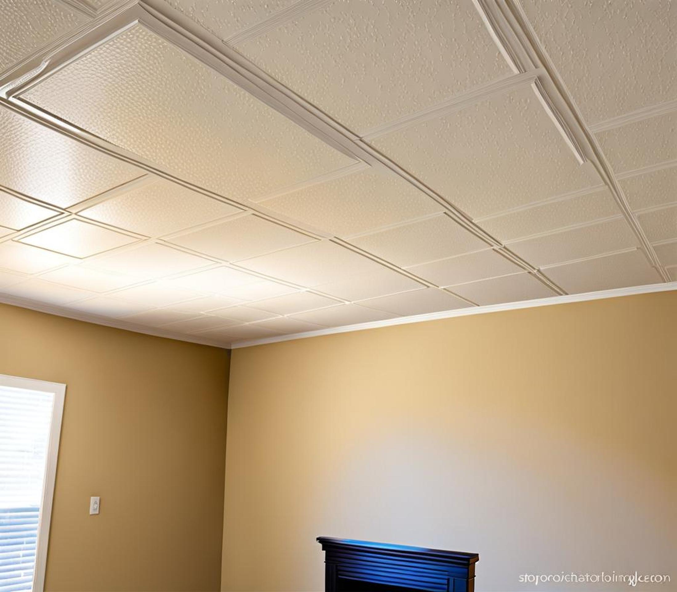 how to make popcorn ceiling look good