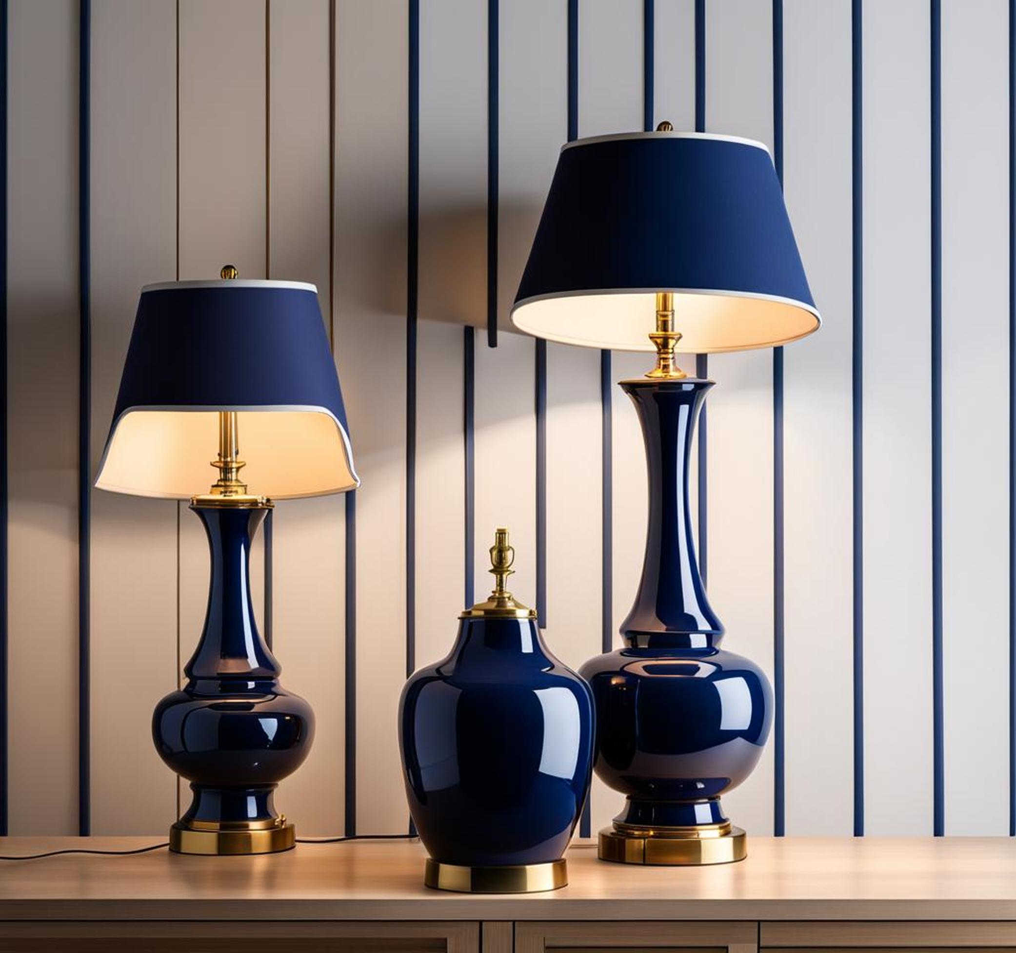 lamps with navy blue shades