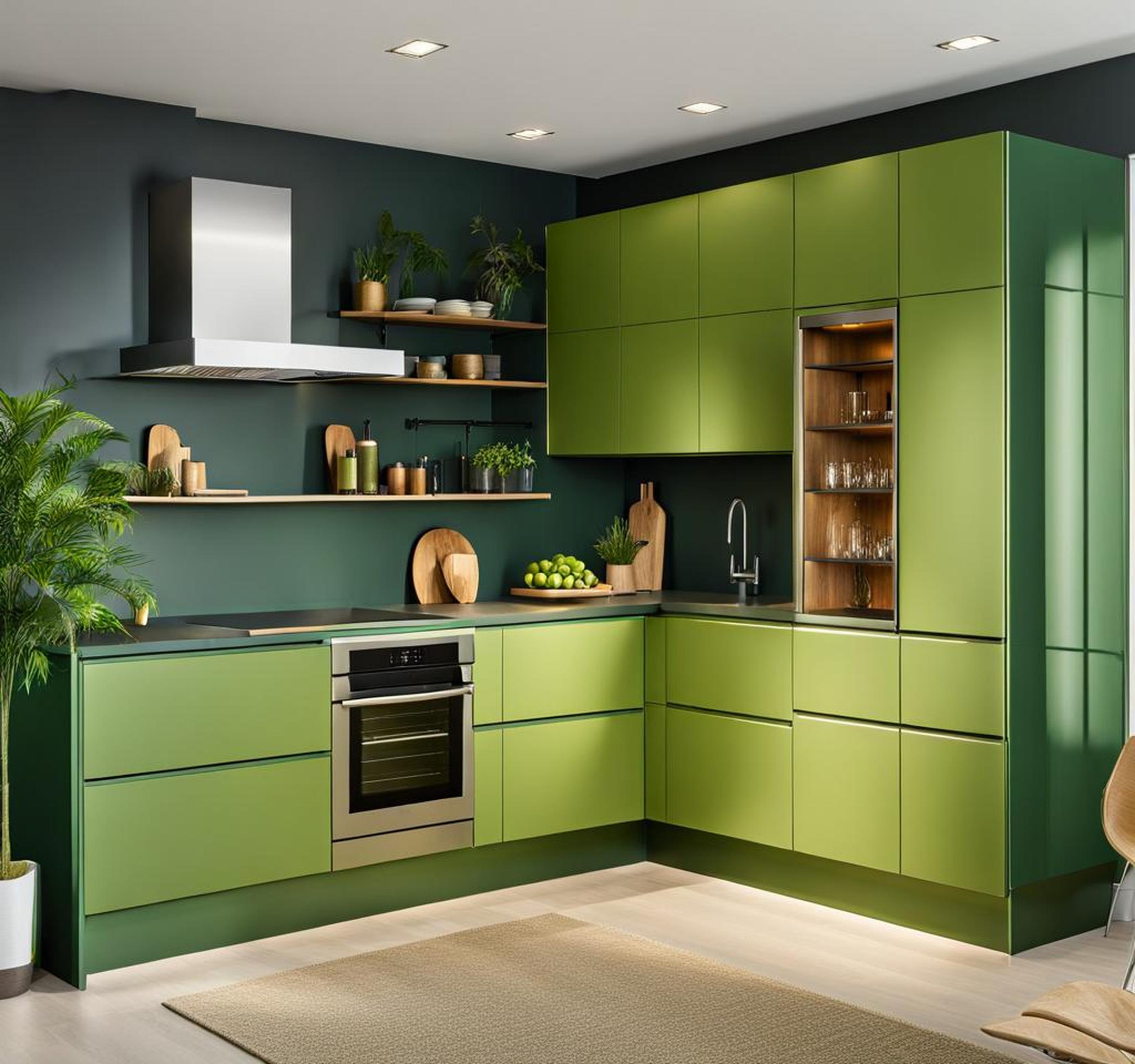 best green cabinet colors