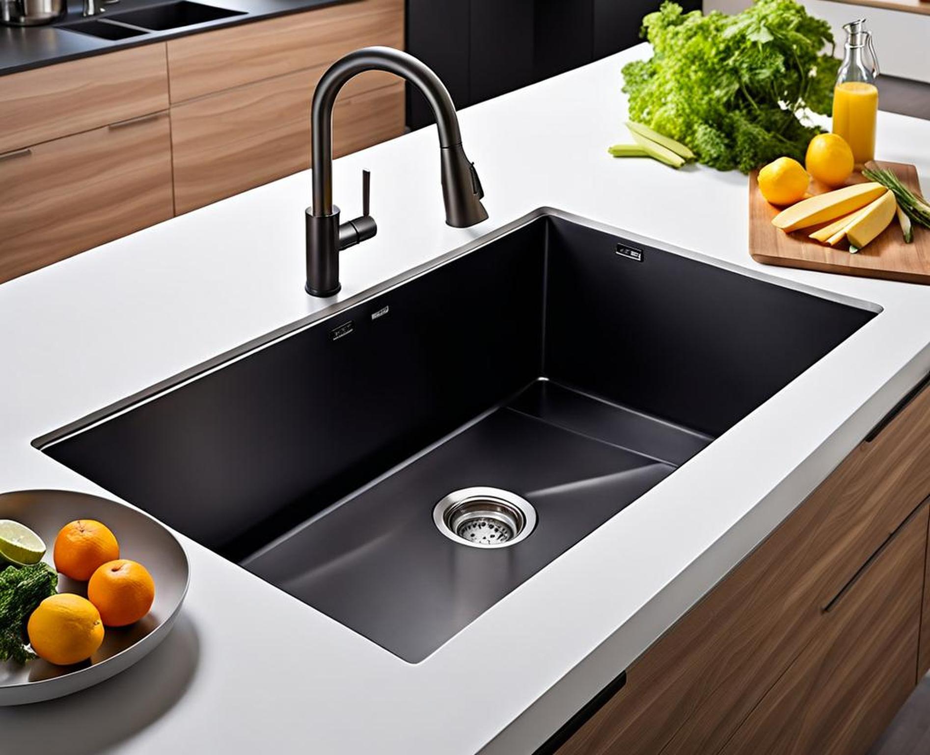 black stainless steel sink pros and cons