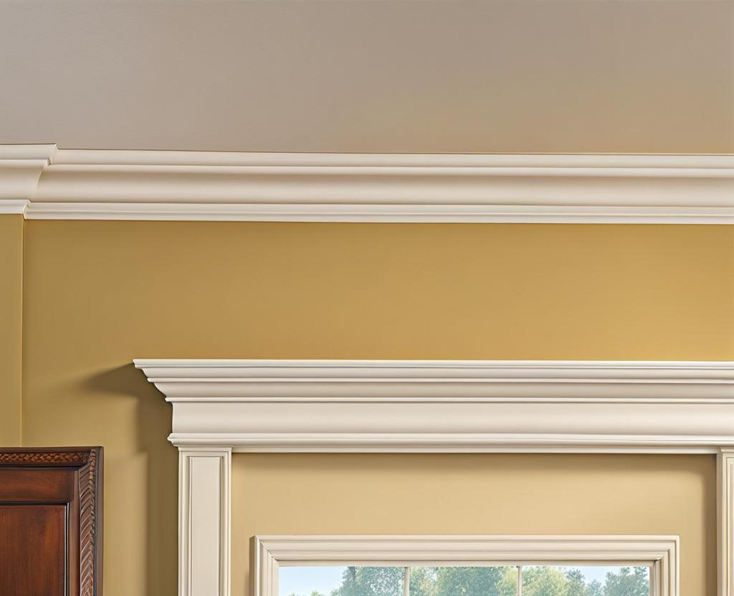 crown moulding in kitchen