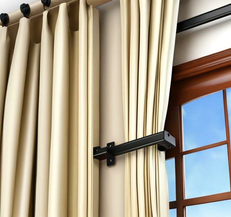 Tired of Skimpy Curtain Rods? Extenders That Go the Distance