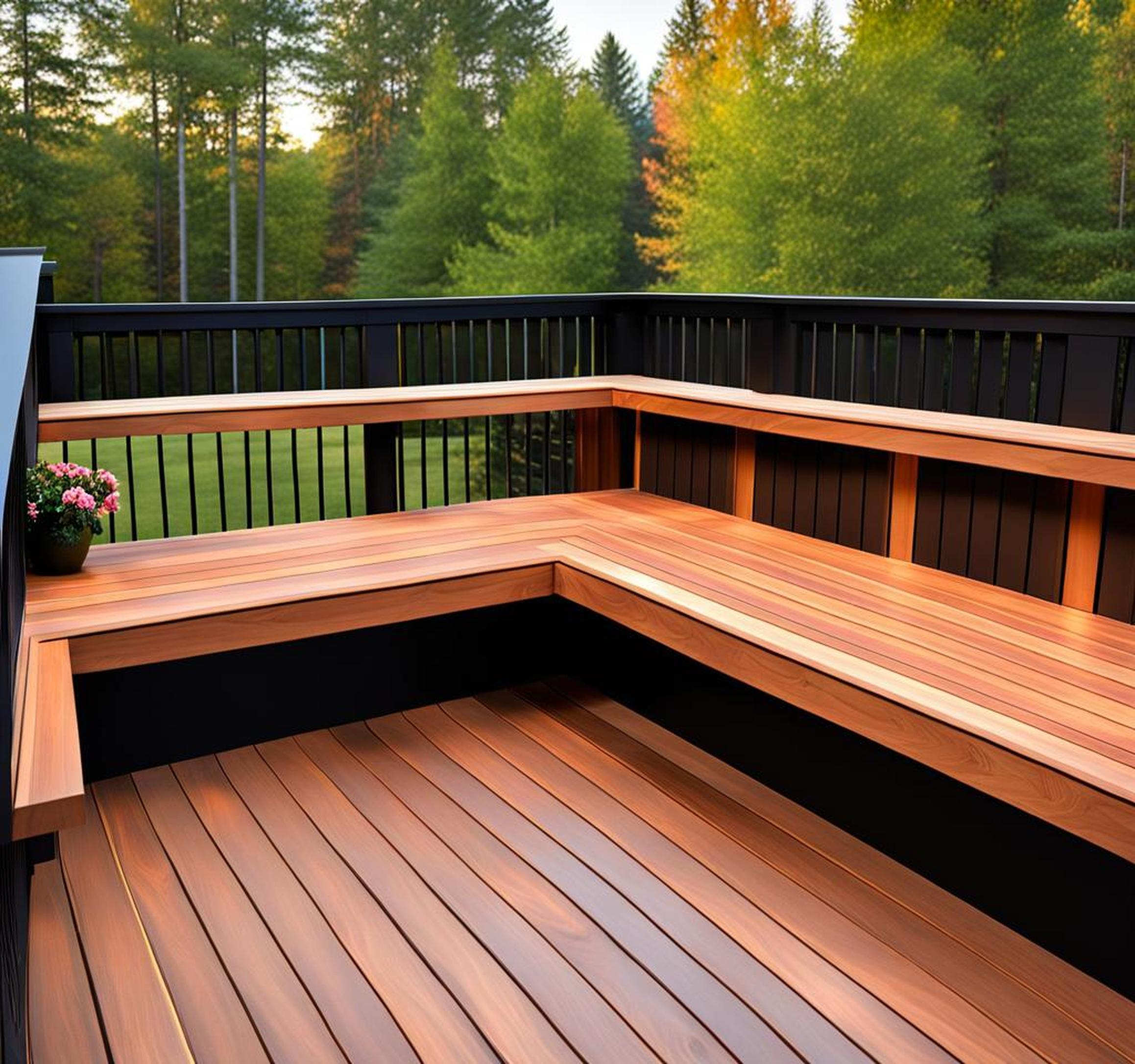 Add Space and Style to Your Deck with a Built-In Bench