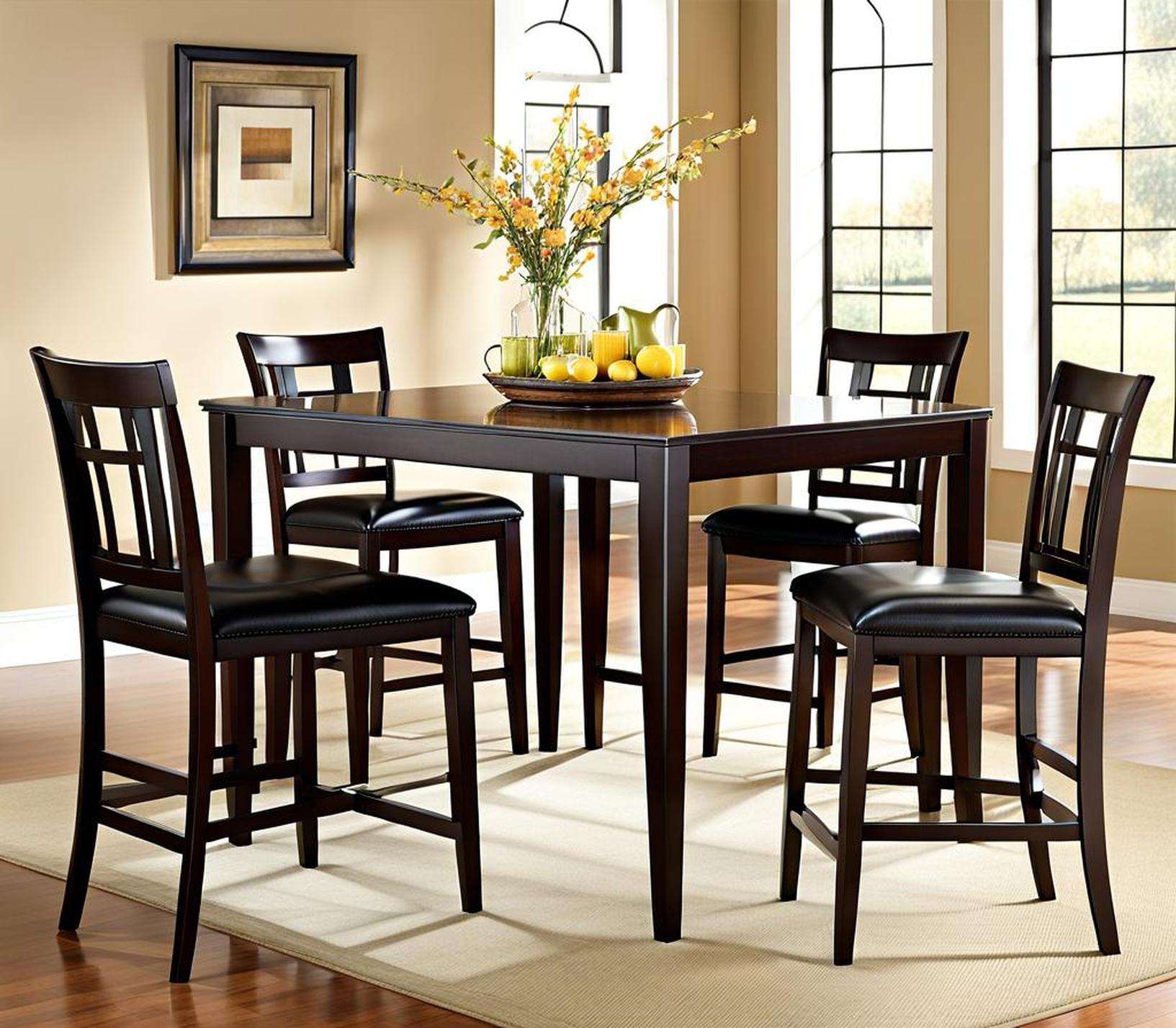 lennox counter-height dining table and 4 stools