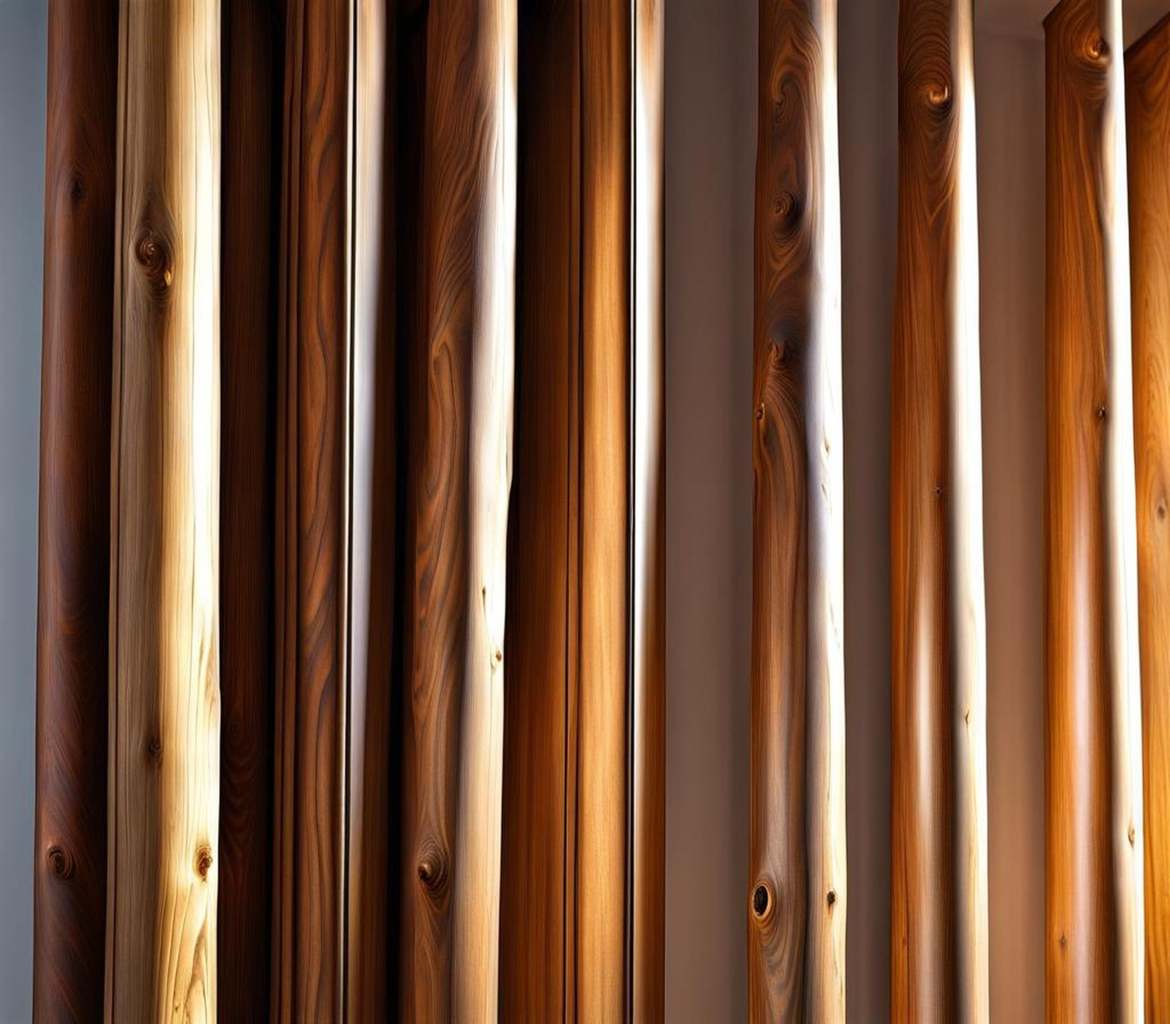 distressed wood curtain rods