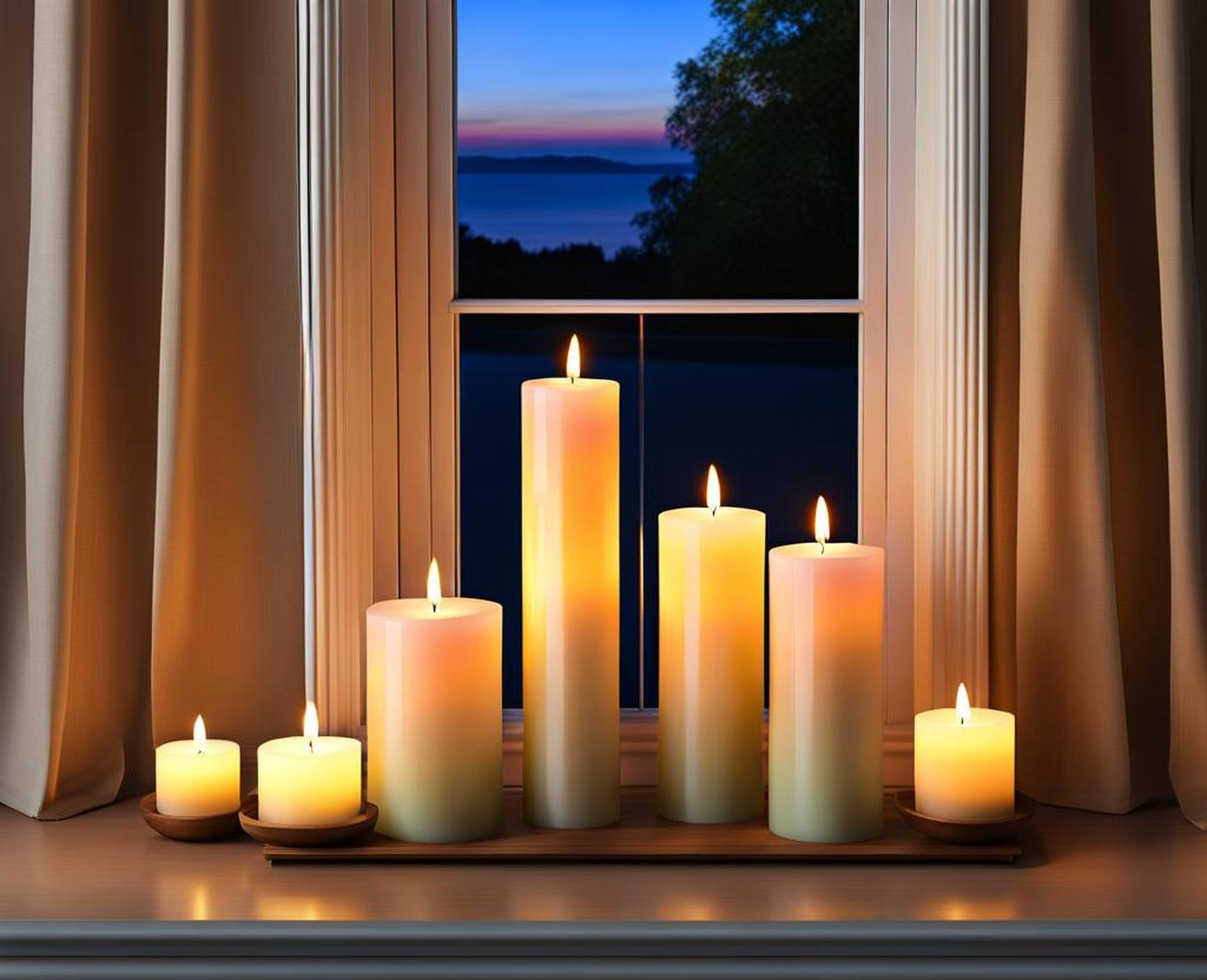dusk to dawn candles for windows
