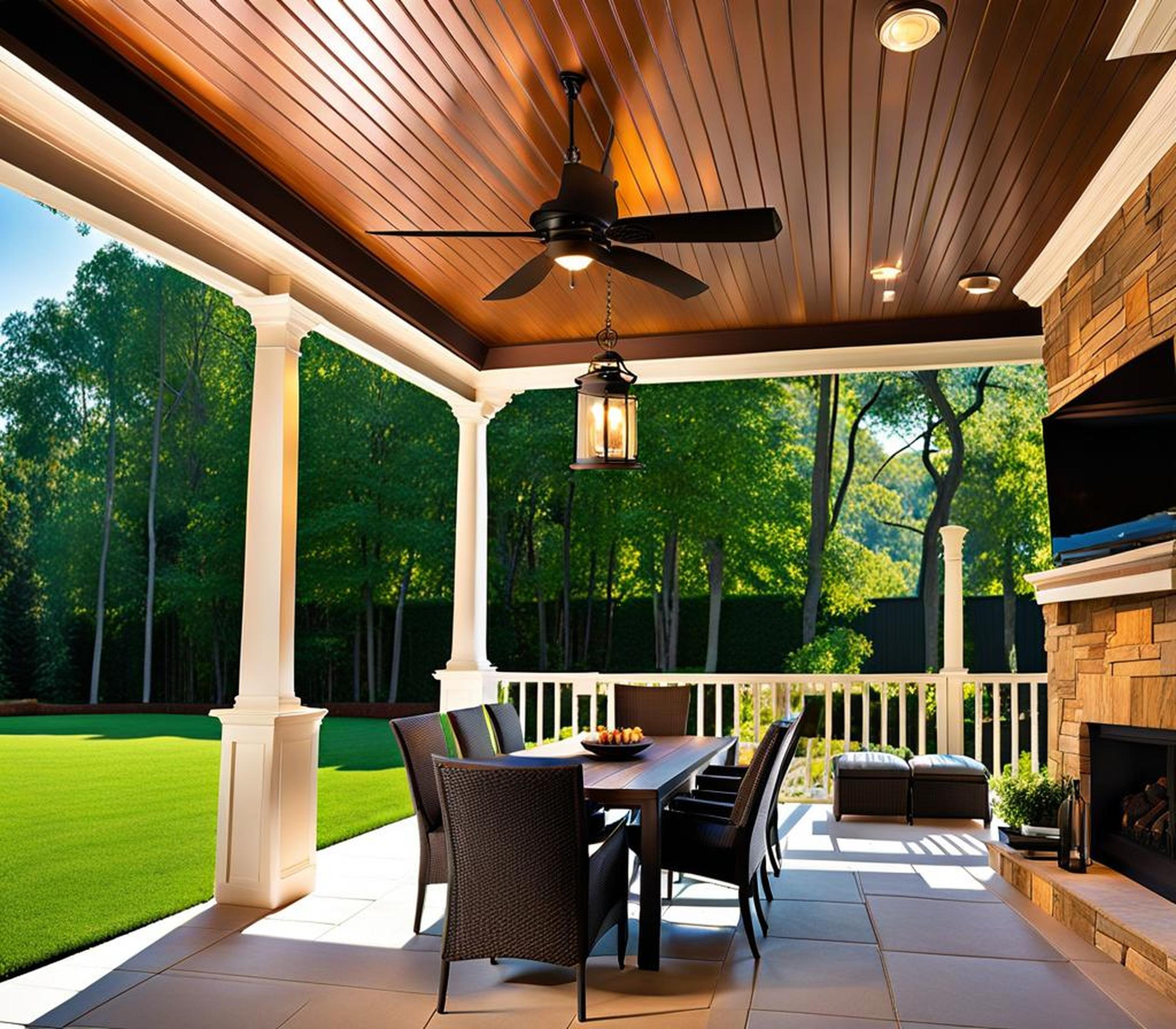covered patio ceiling ideas