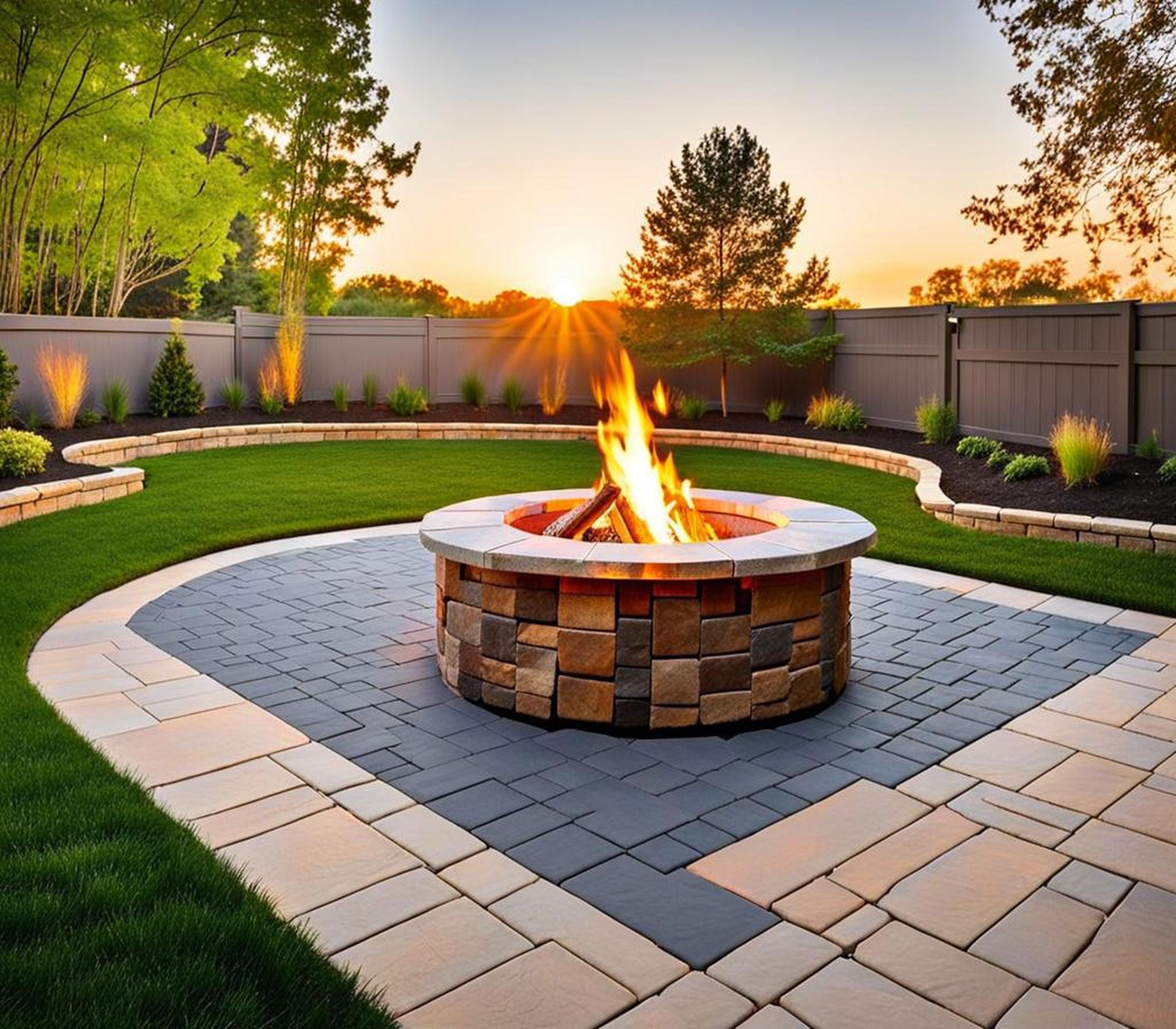 fire pit ideas with pavers
