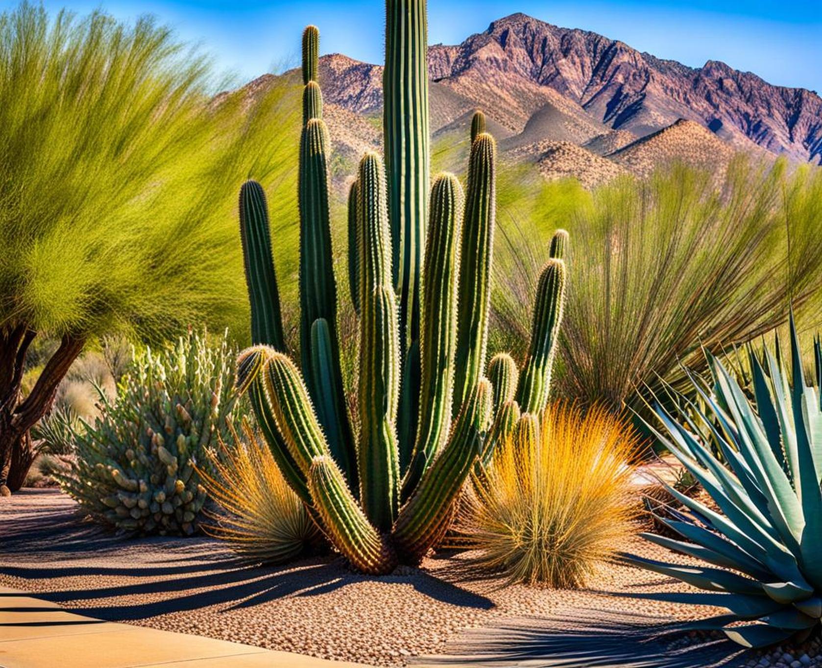 low maintenance desert landscape front yard