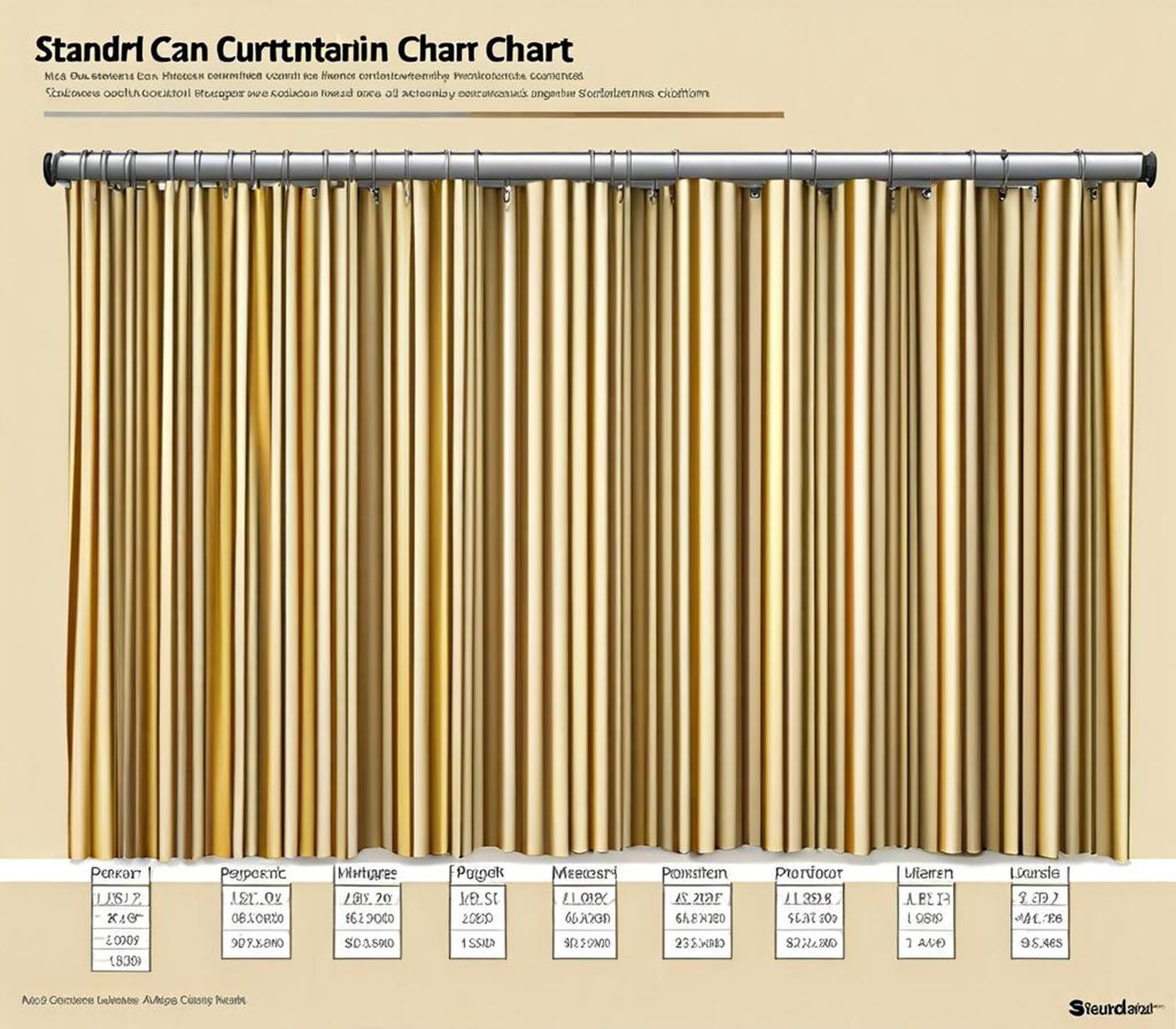 standard curtain lengths chart