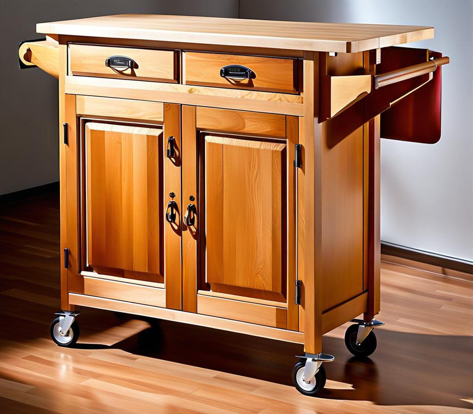 kitchen carts with drop leaf