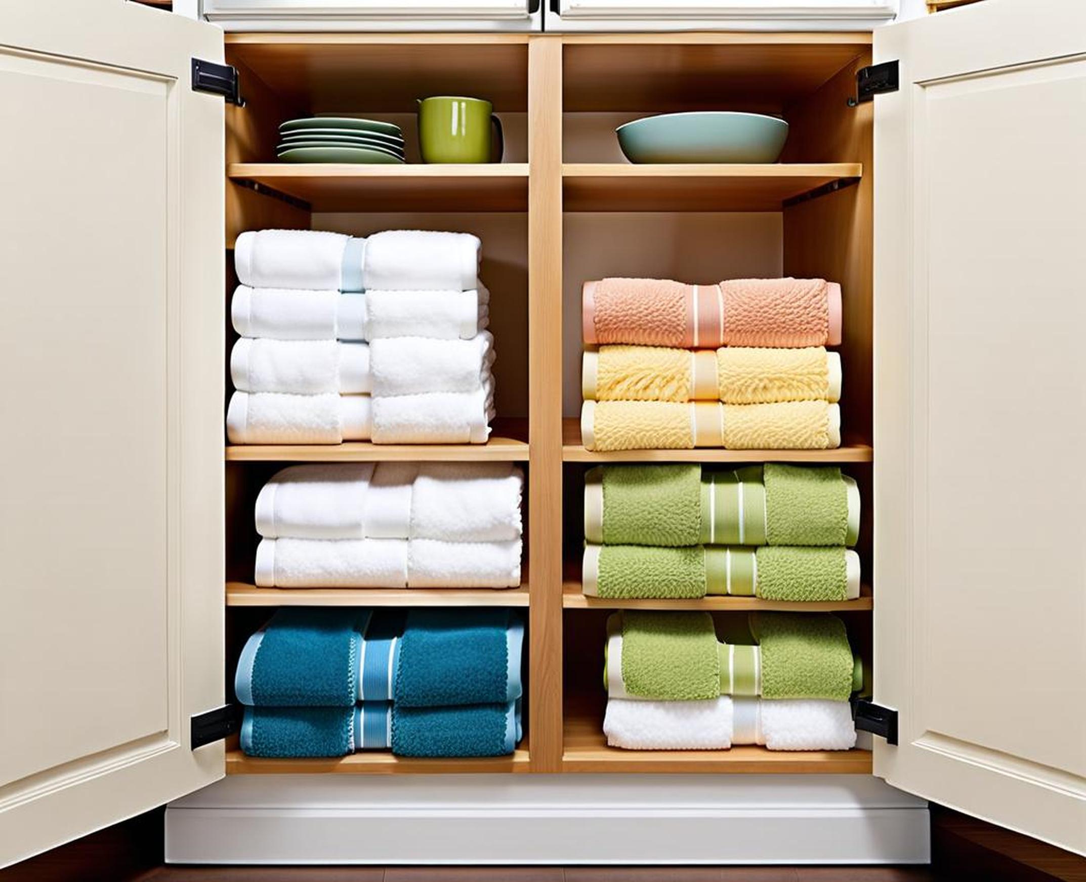 storage ideas for kitchen towels
