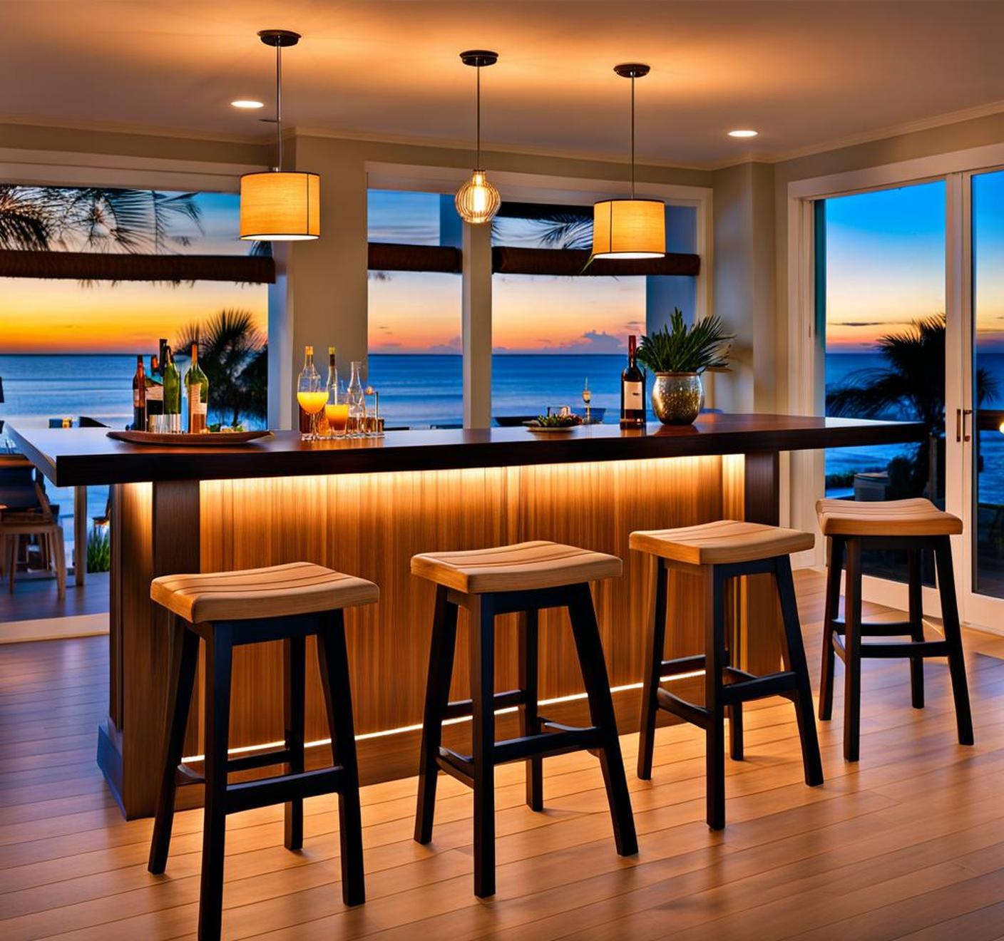 modern coastal bar stools