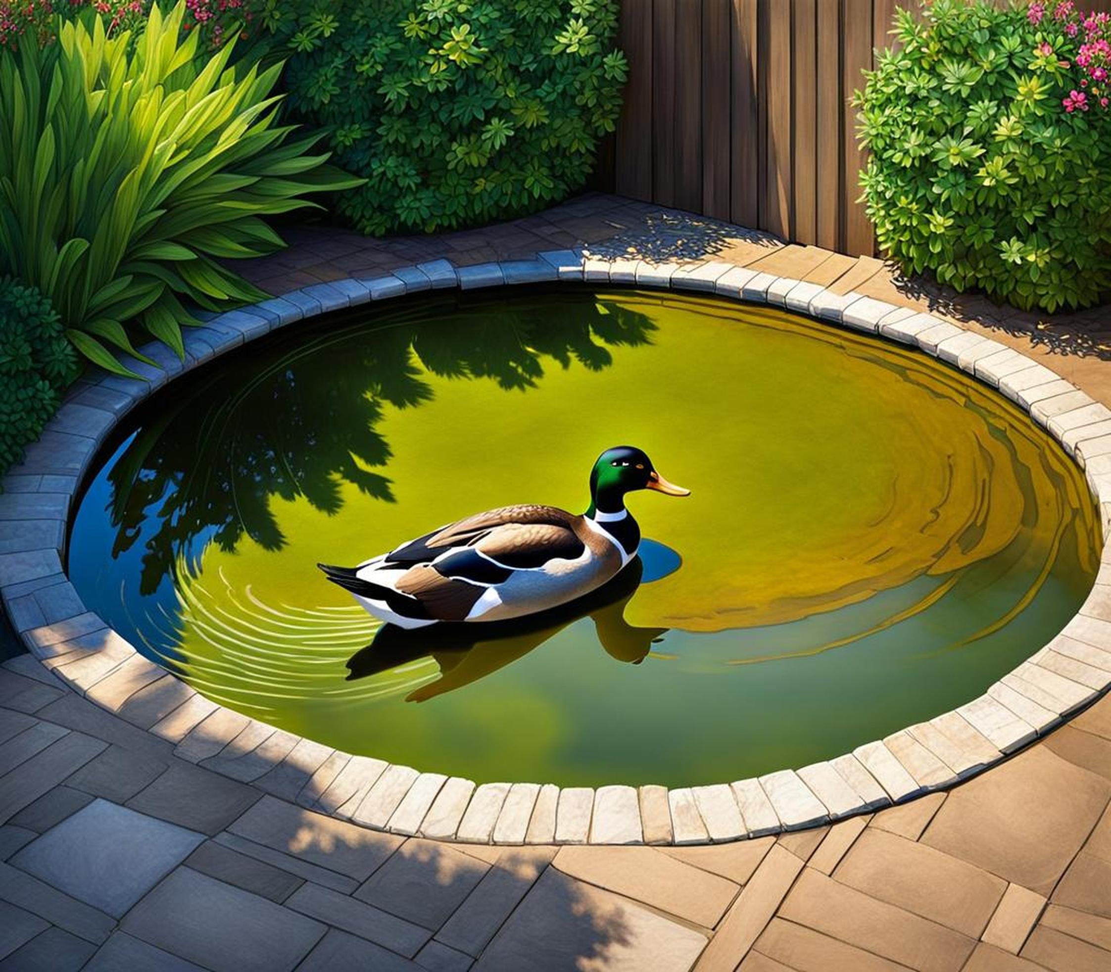 low maintenance duck pond