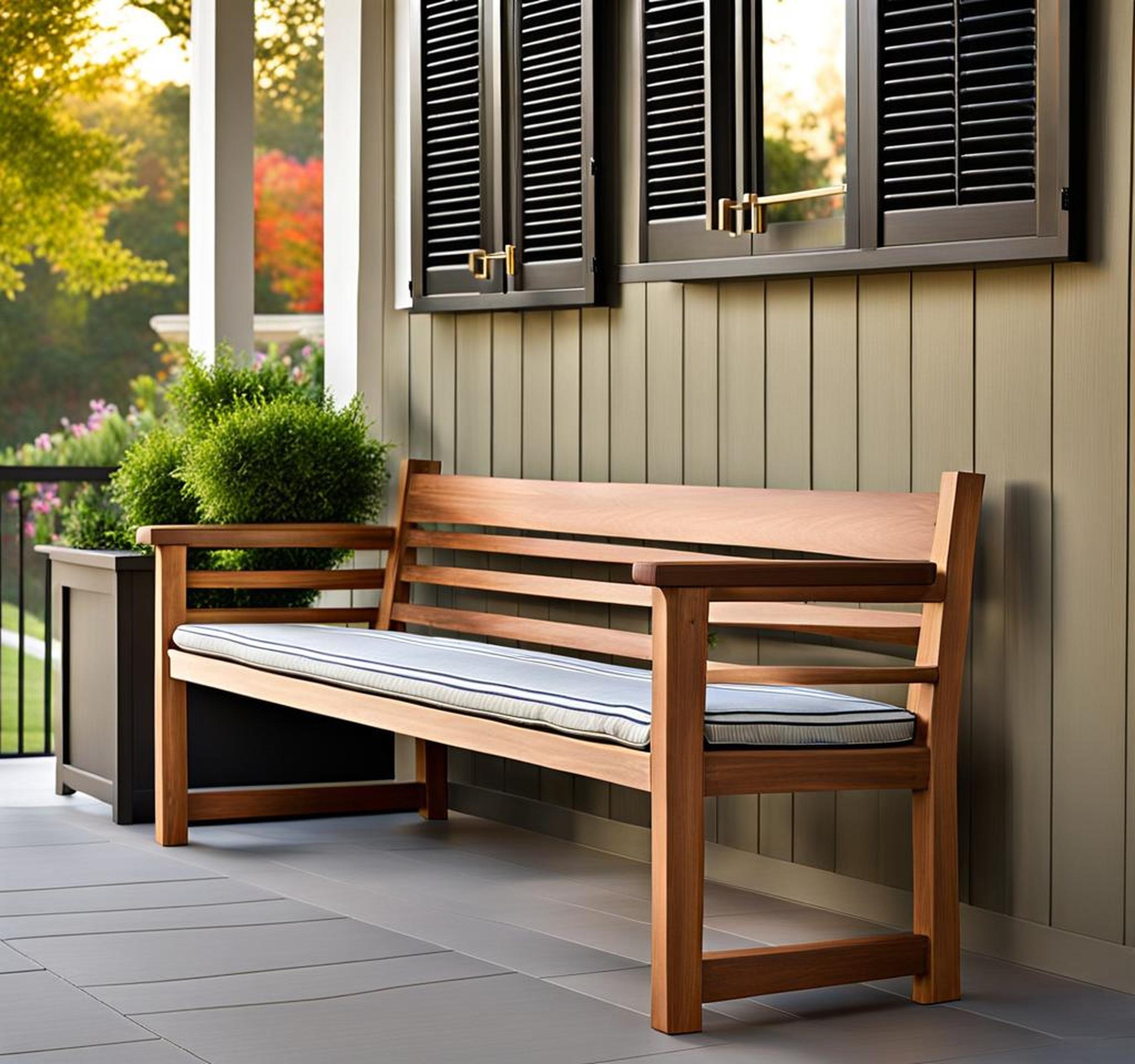 front porch bench ideas
