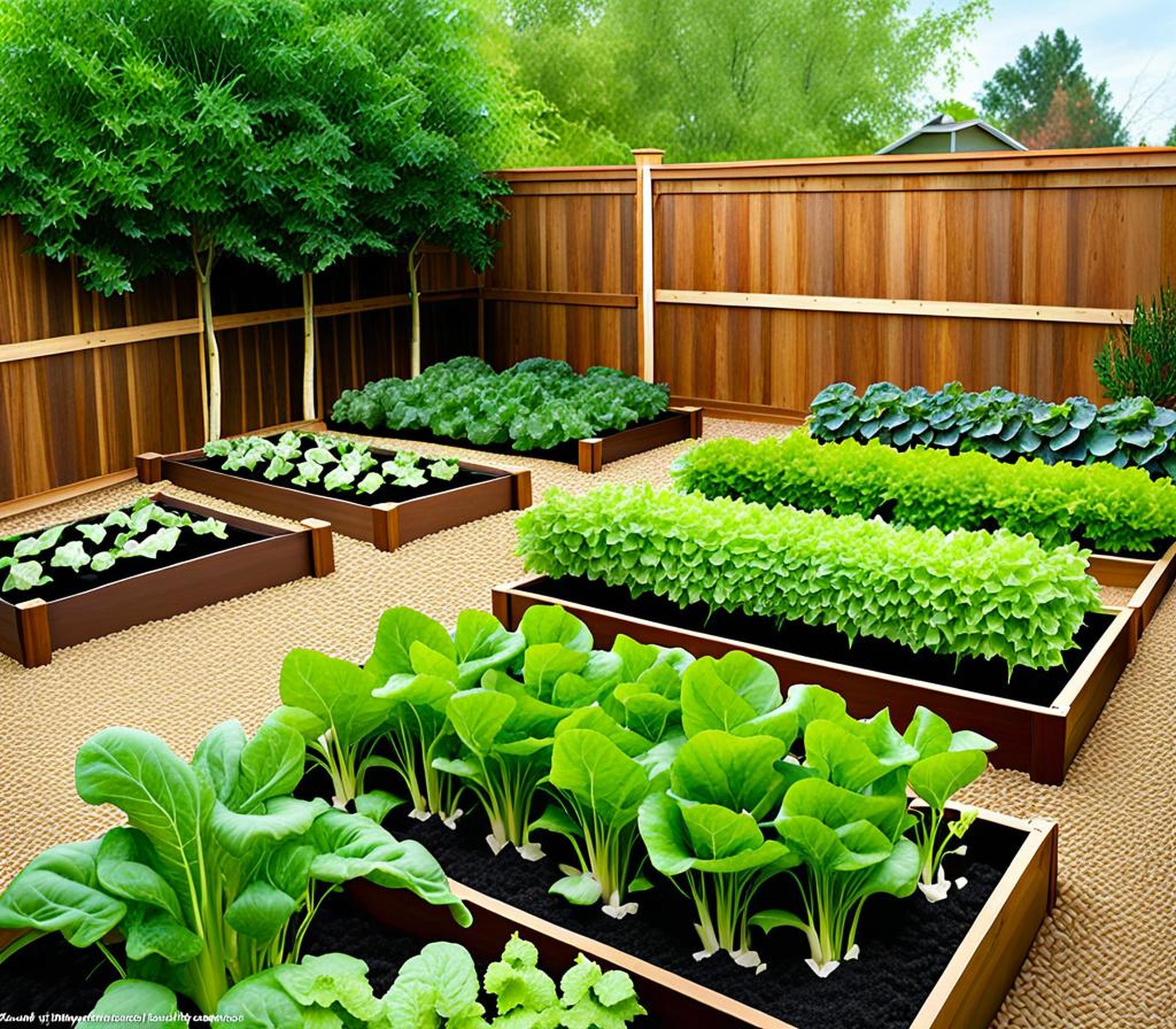 back yard vegetable gardens