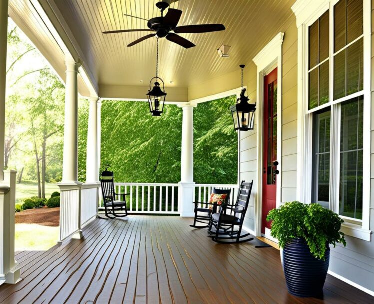 Overhang Tips for an Inviting Front Porch Makeover on a Budget ...