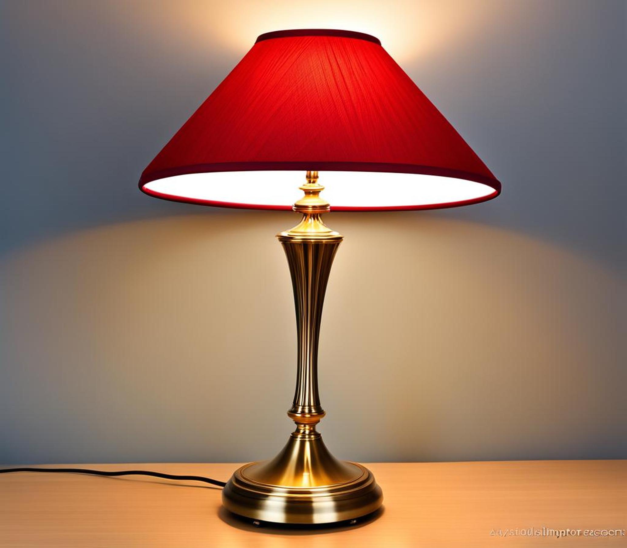 red lamp shades for table lamps