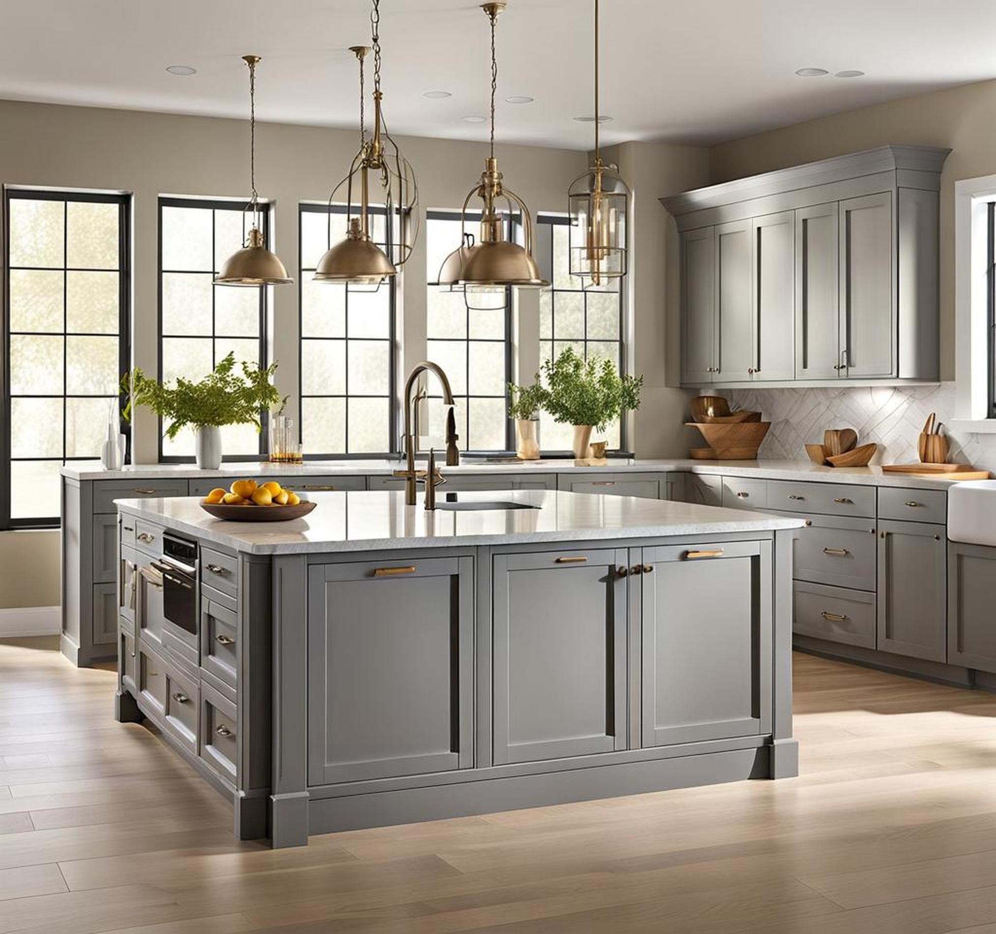 repose gray kitchen cabinets