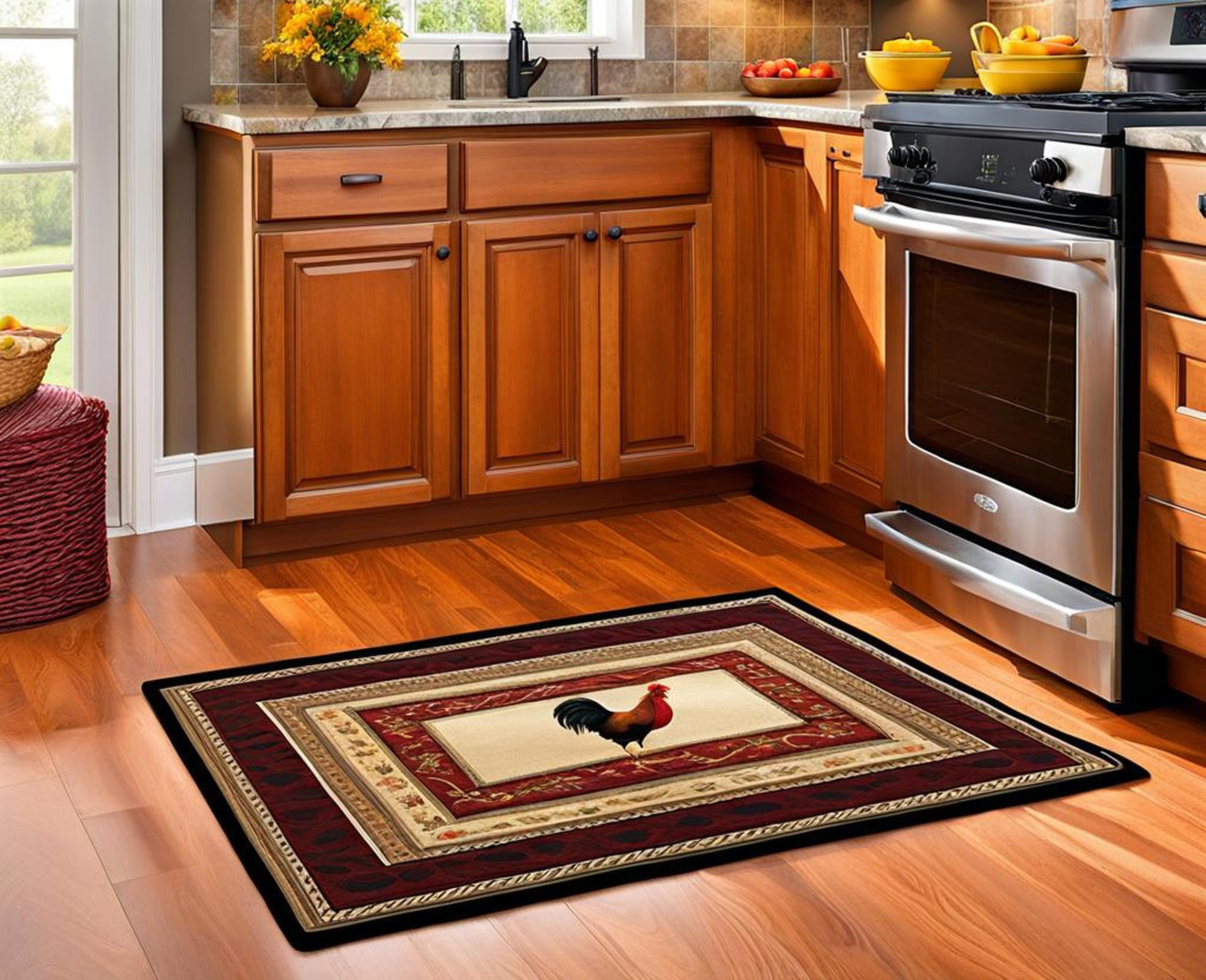 rooster kitchen rug sets