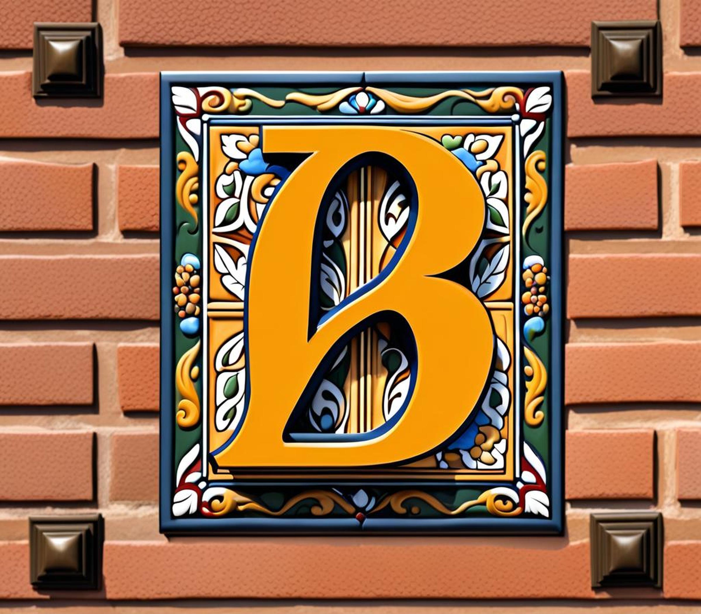 spanish style house numbers