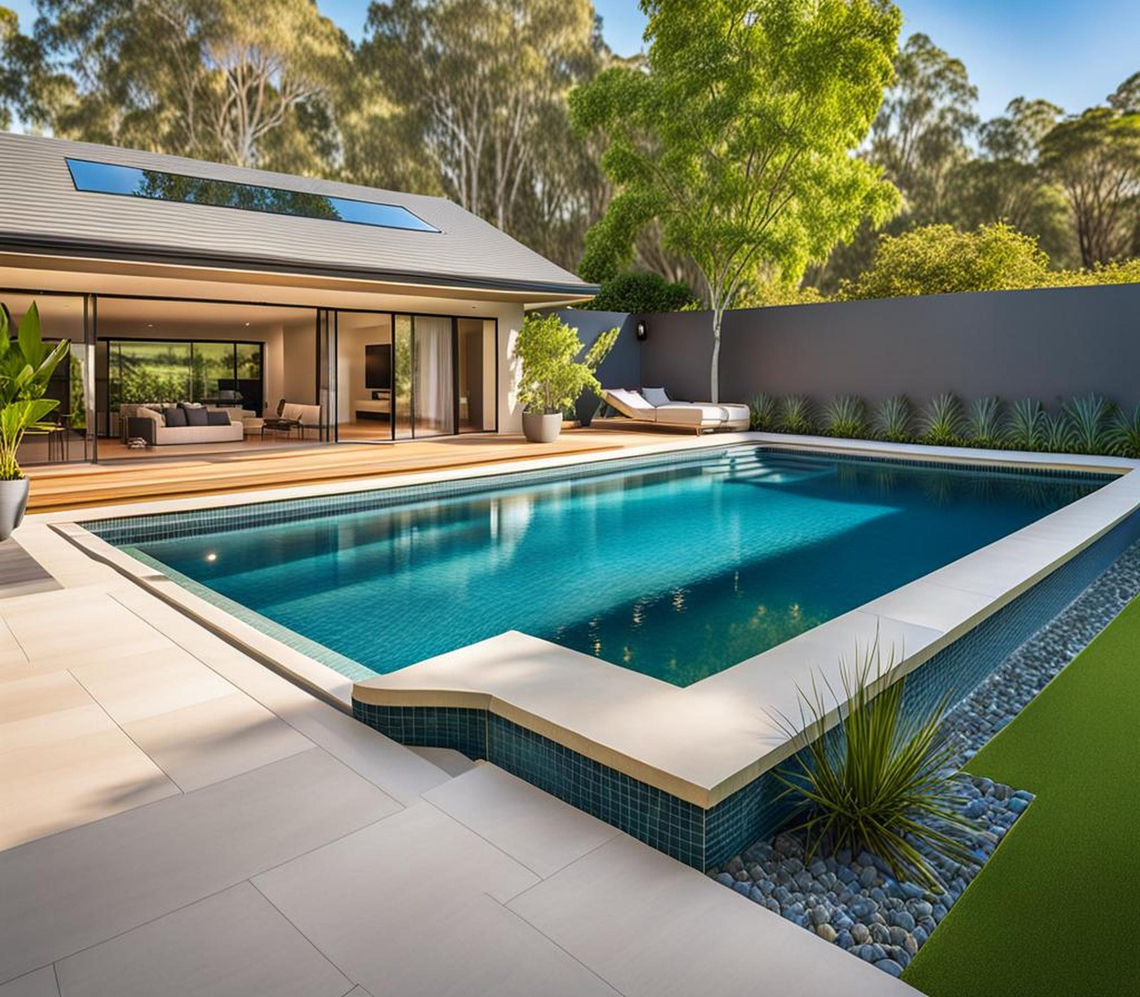 standard swimming pool size for home