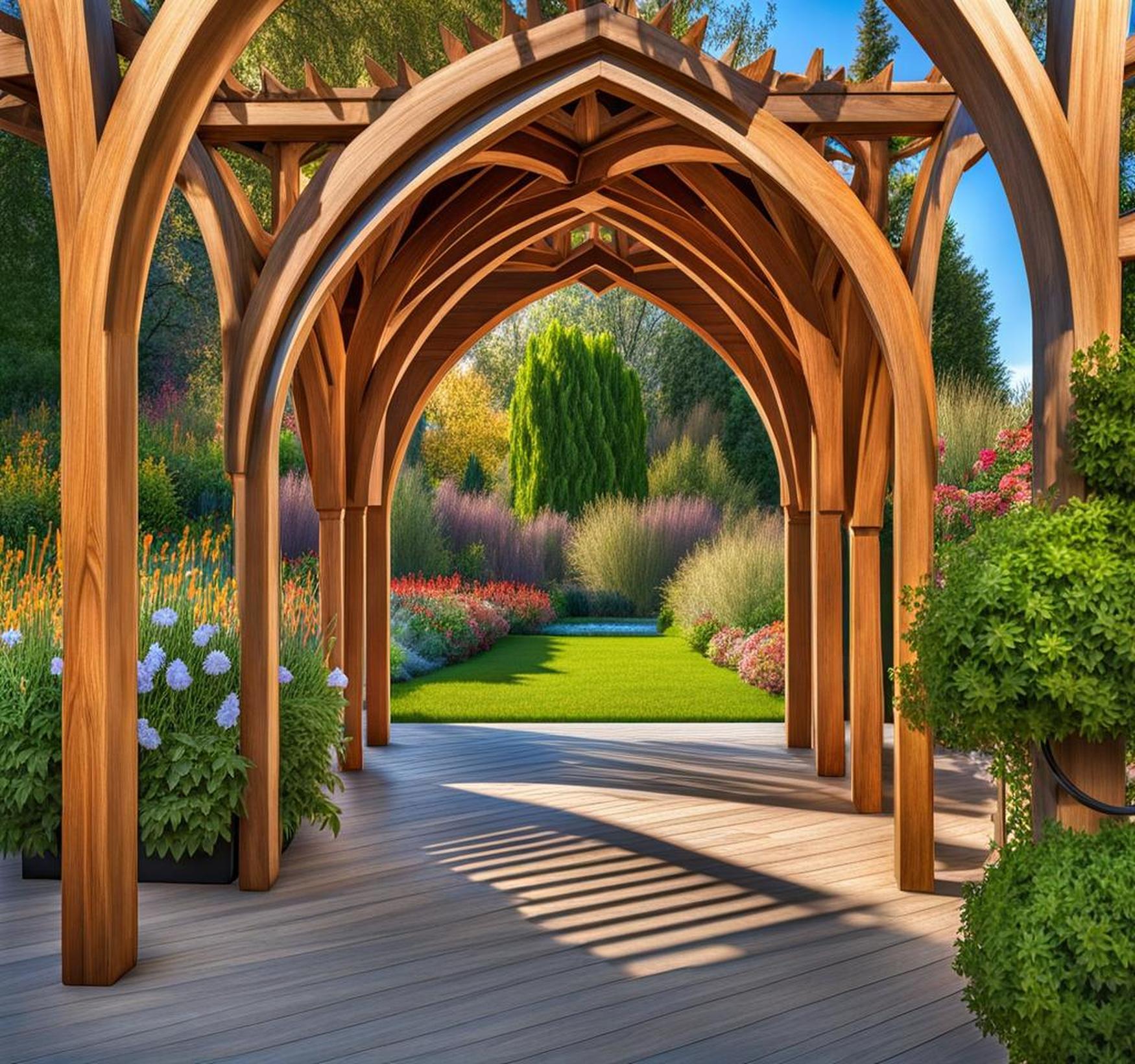 wooden arches for gardens