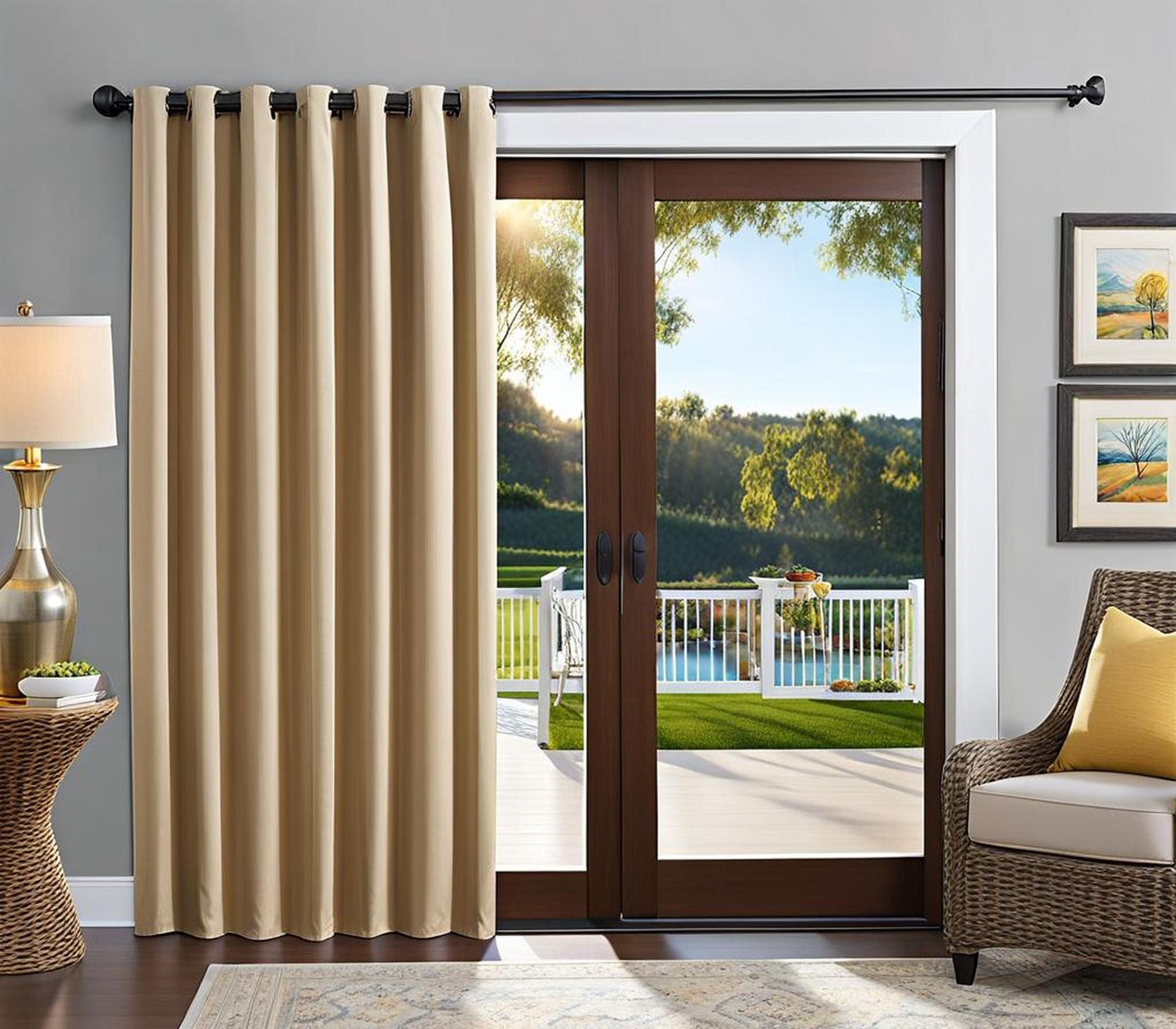 Insulate Your Patio Door with Light-Blocking Blackout Curtains