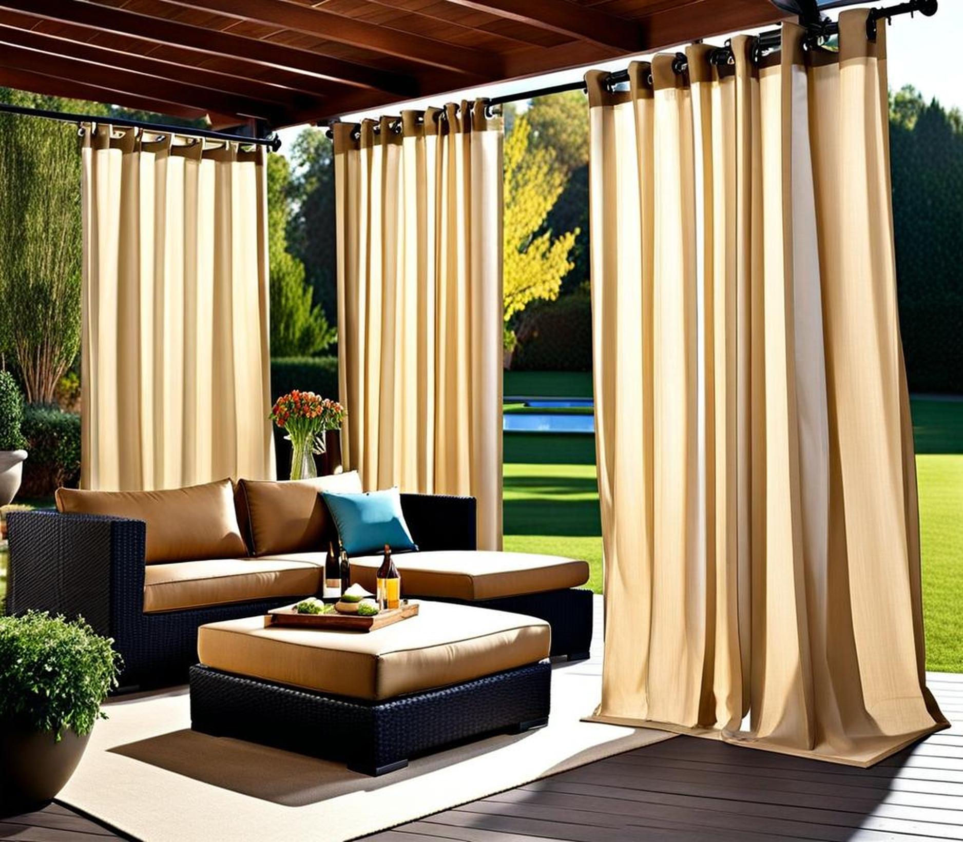 outdoor patio curtains ideas