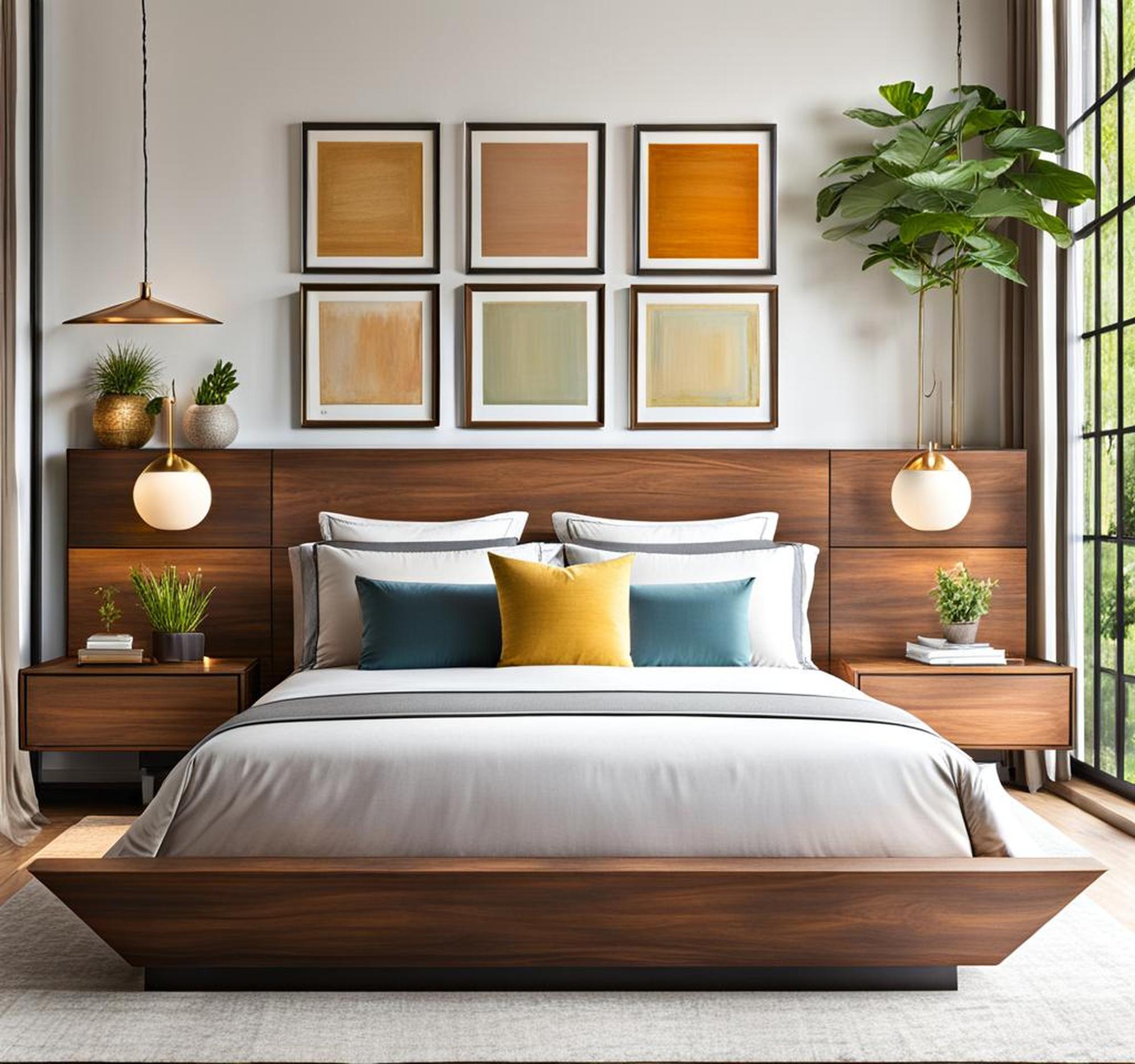 how to decorate bed without headboard
