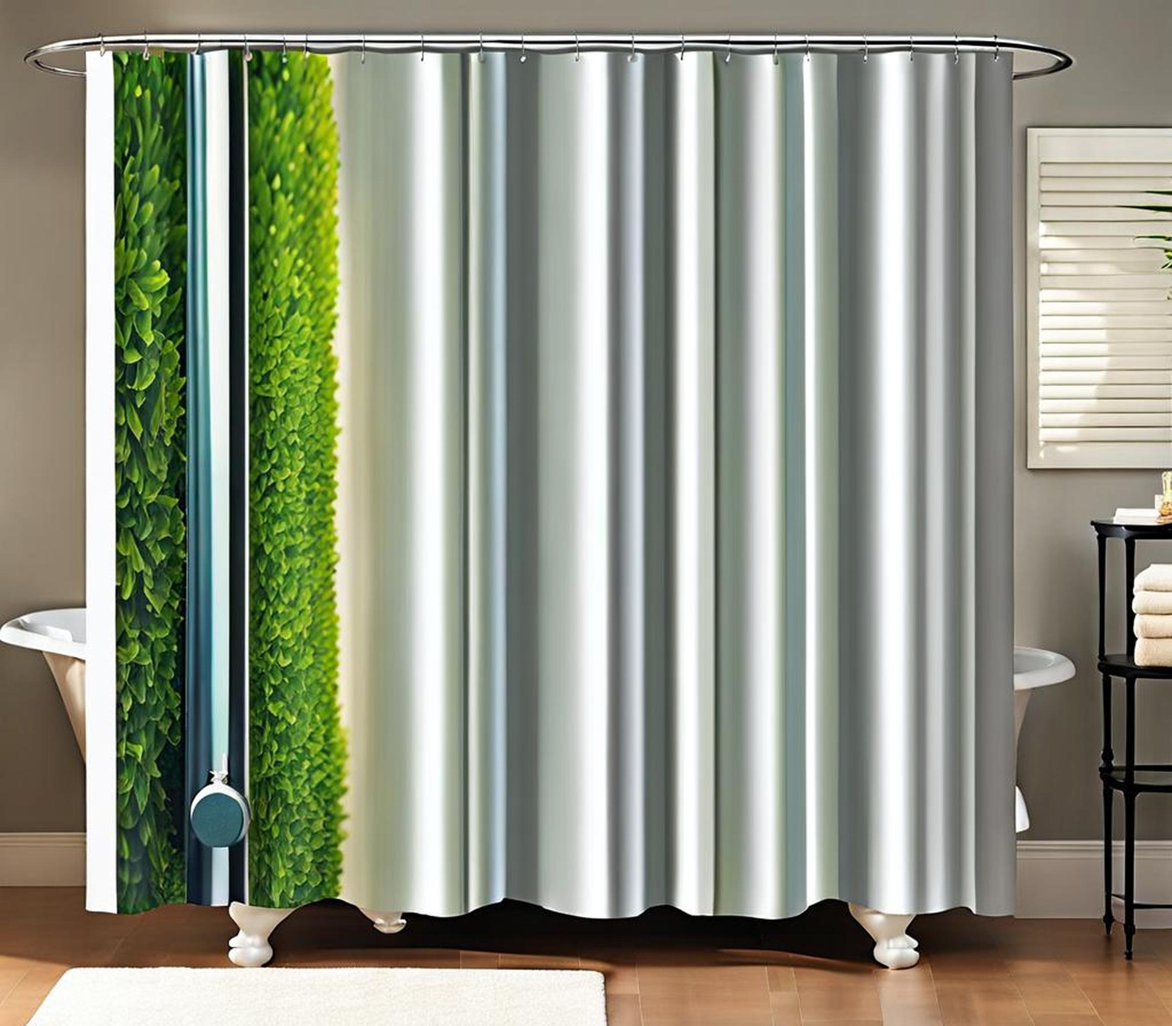 shower curtain for stand up shower
