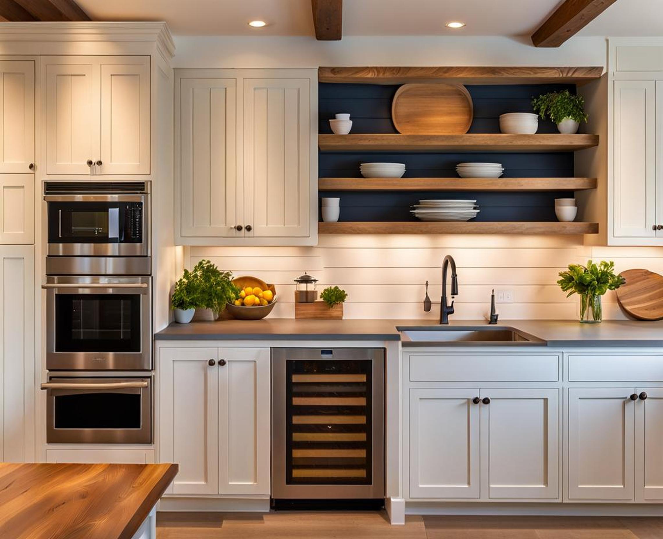 kitchens with shiplap walls