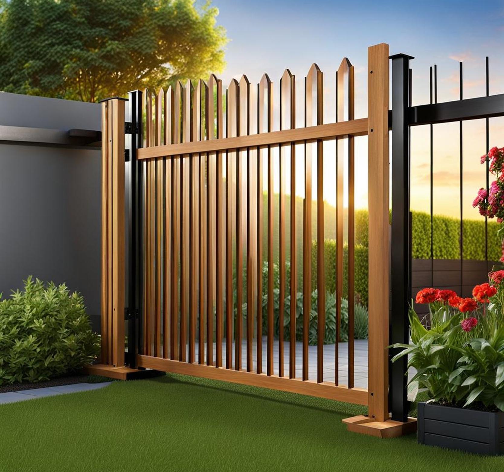 free standing fence ideas