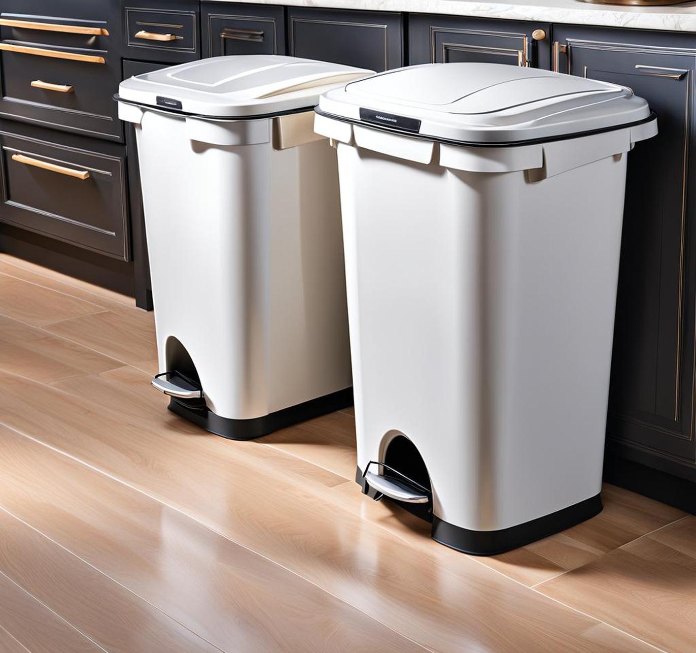 kitchen garbage cans with lids