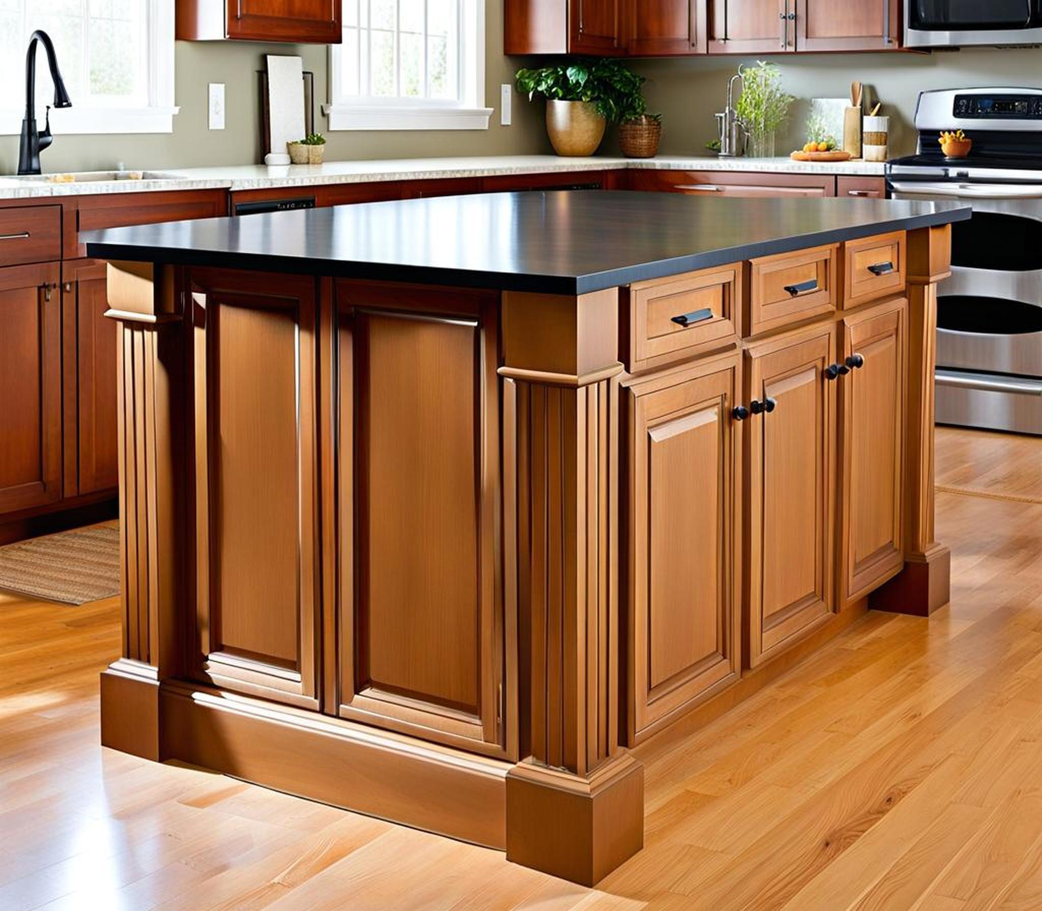 how to make a kitchen island out of base cabinets