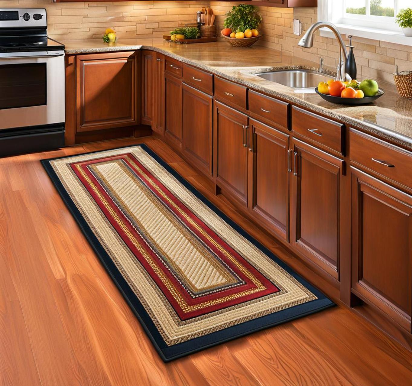 kitchen runner rugs with rubber backing