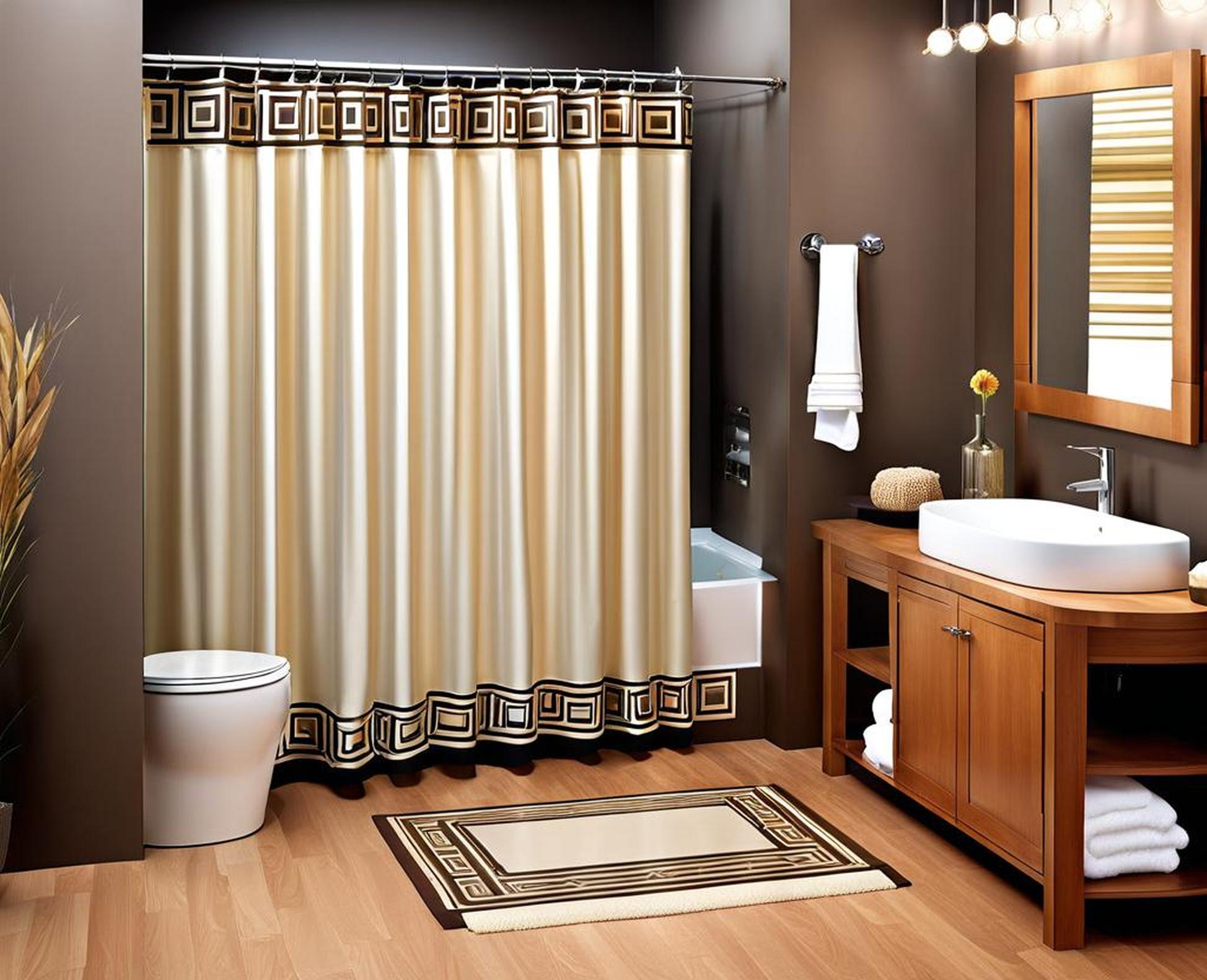 elegant bathroom sets with shower curtain