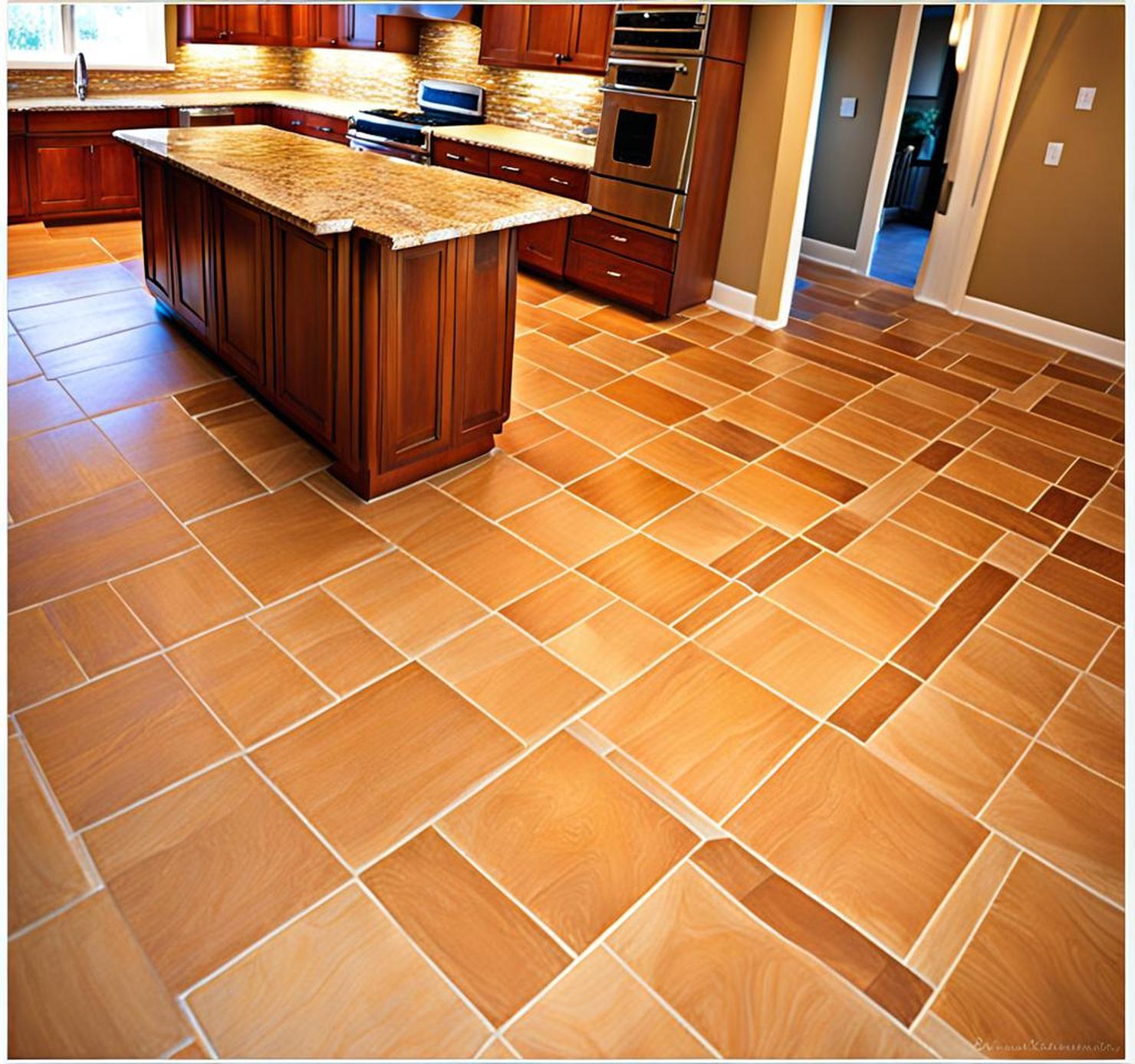 tile vs hardwood in kitchen