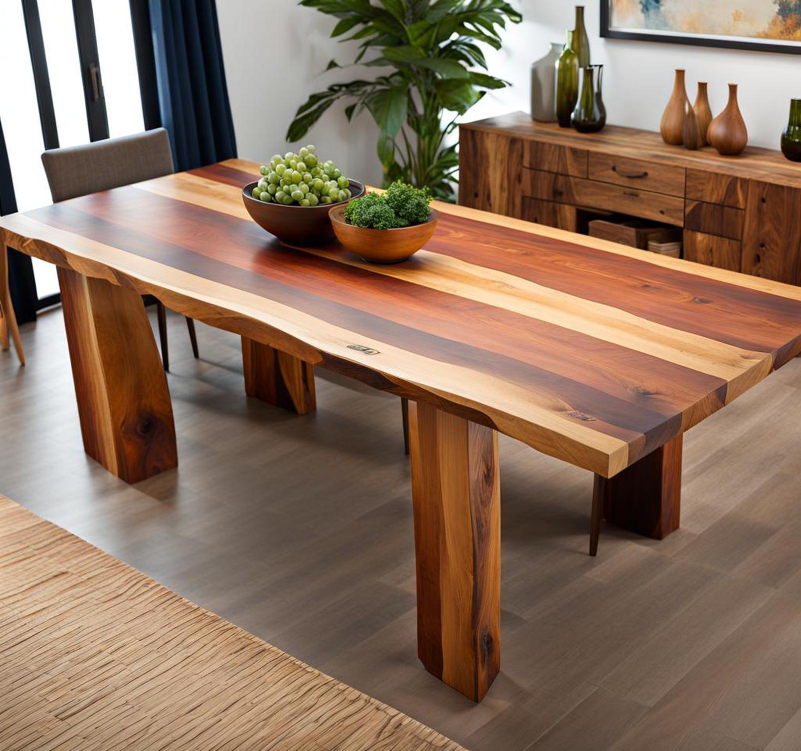 Give Your Dining Room A Unique Rustic Look With An Aero Wood Rectangular Table
