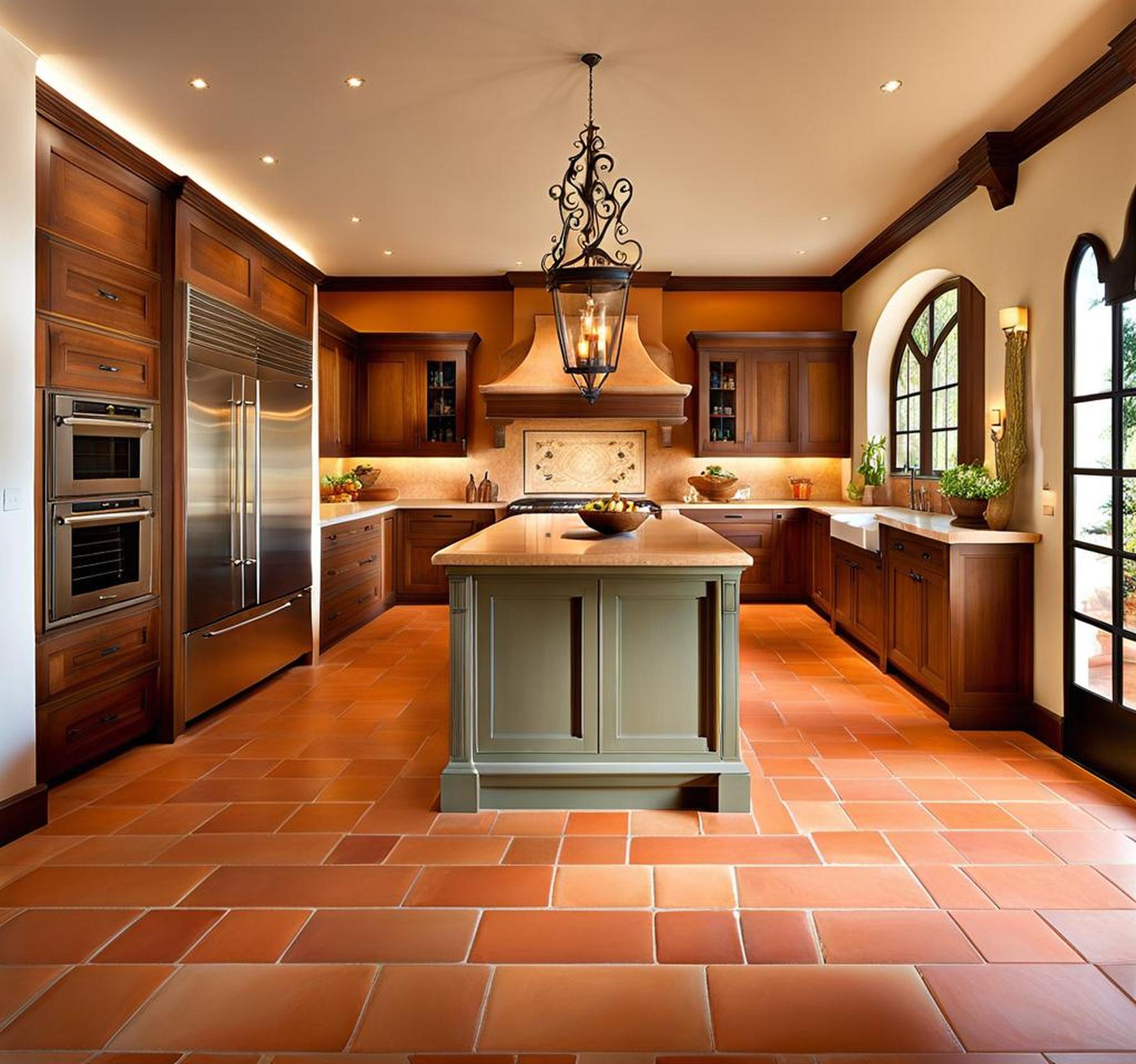kitchens with terracotta floors