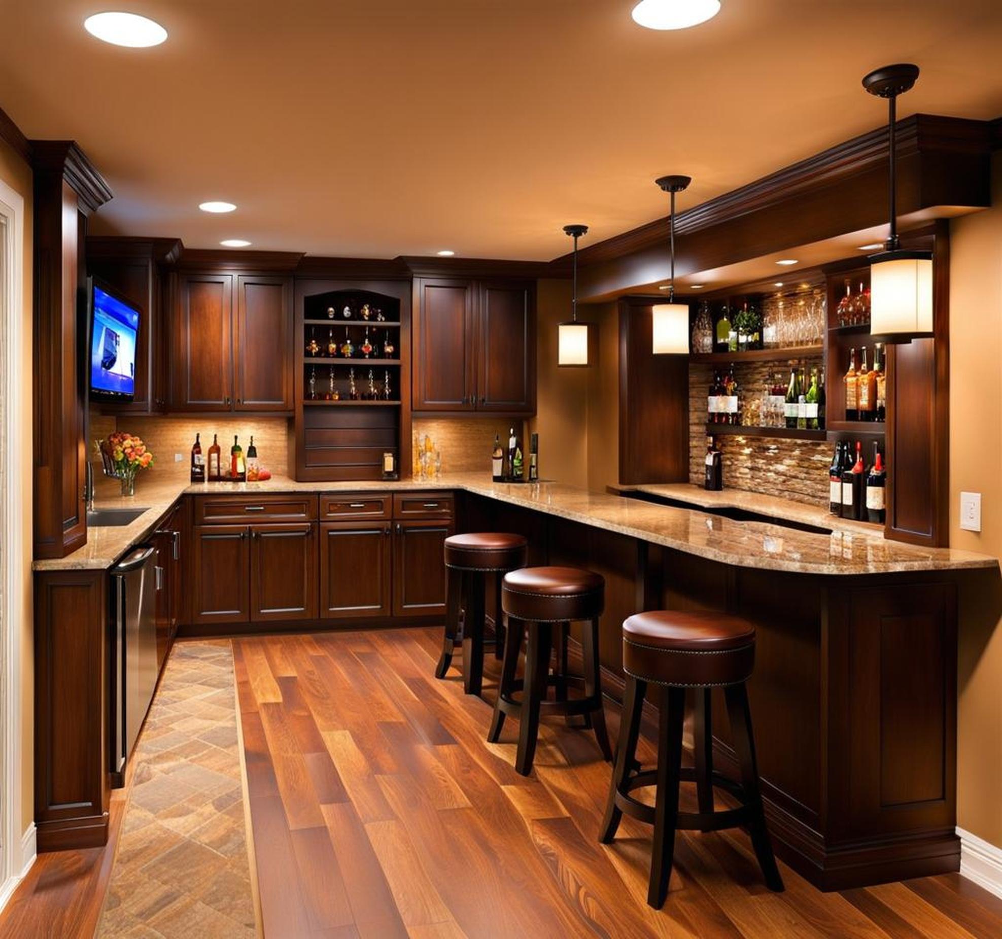 basement kitchen bar ideas