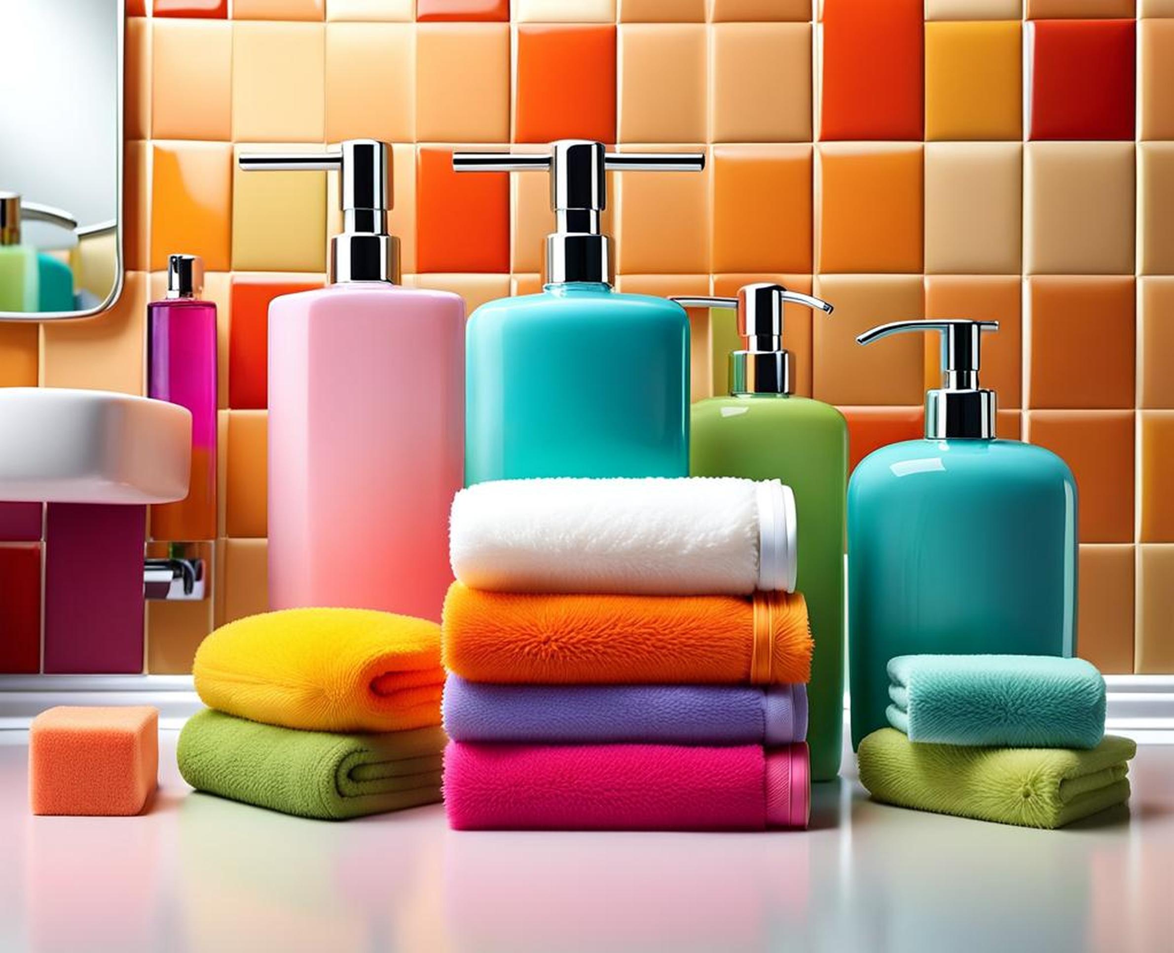 colorful bathroom accessories sets