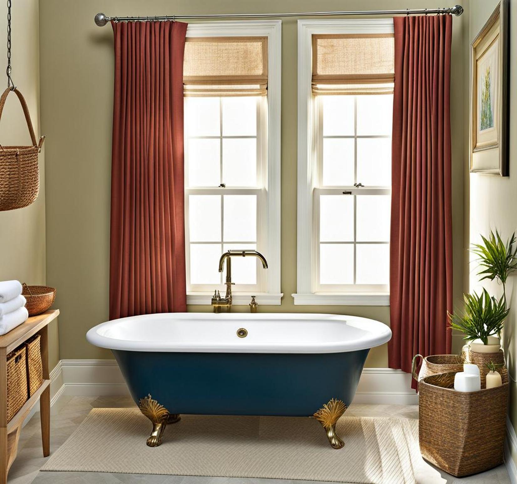 curtains for small bathroom window