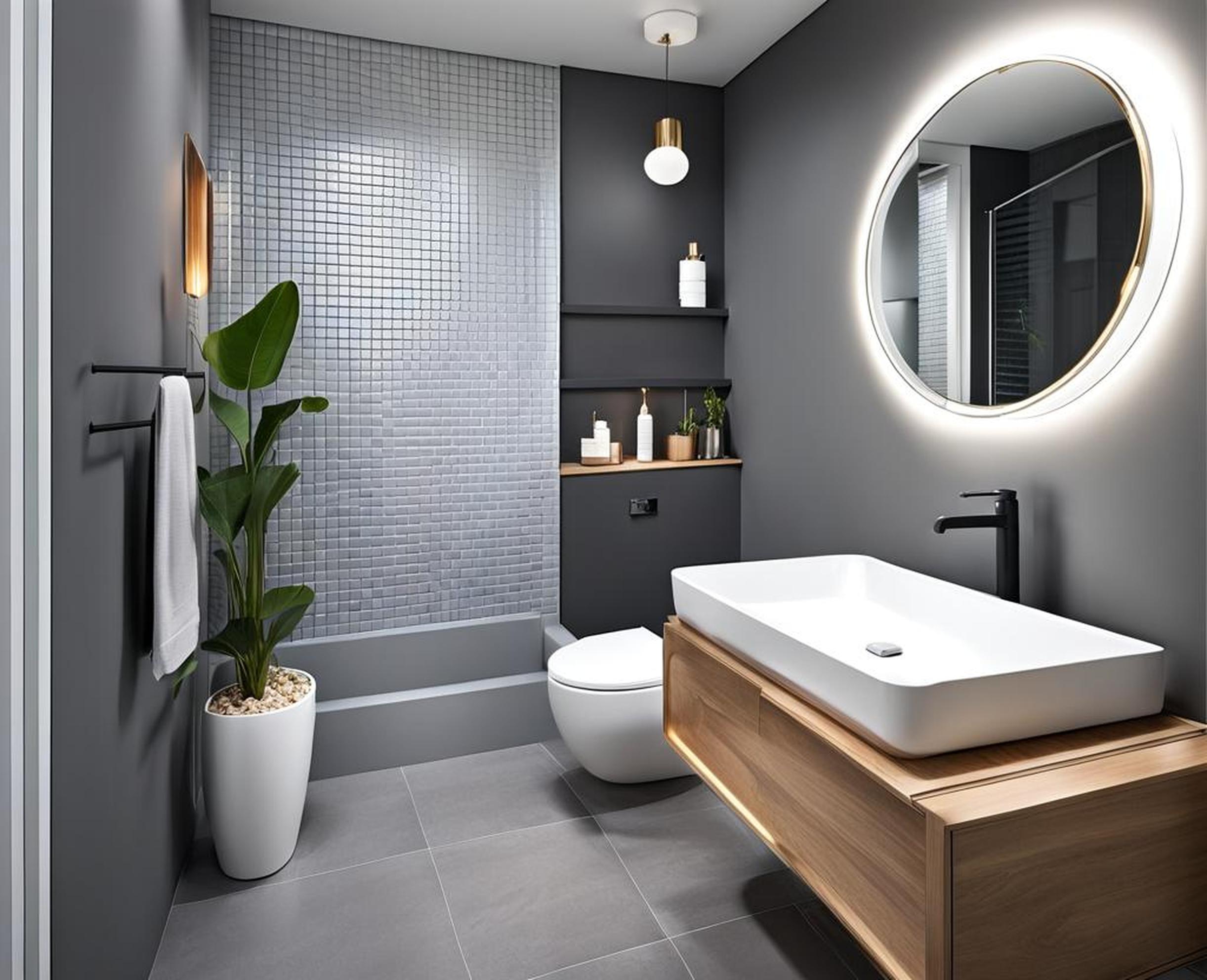 decorating ideas for gray bathroom