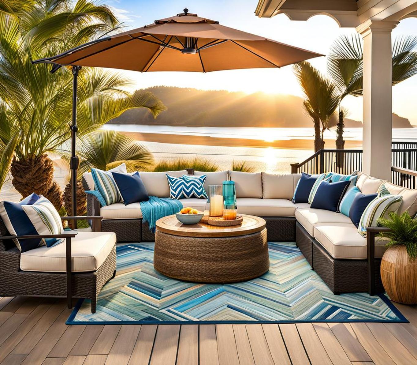 beach theme patio ideas