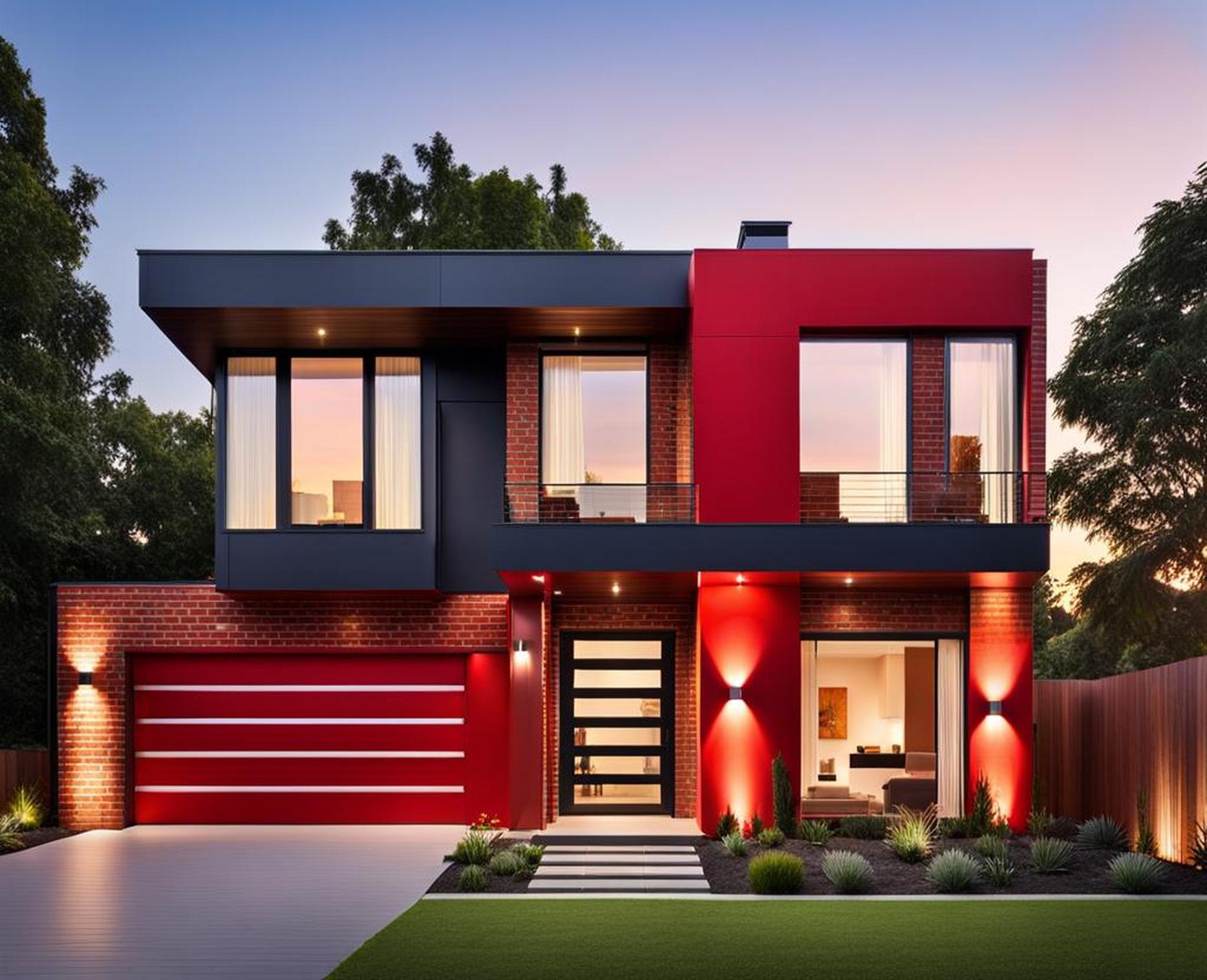 how to make a red brick house look modern